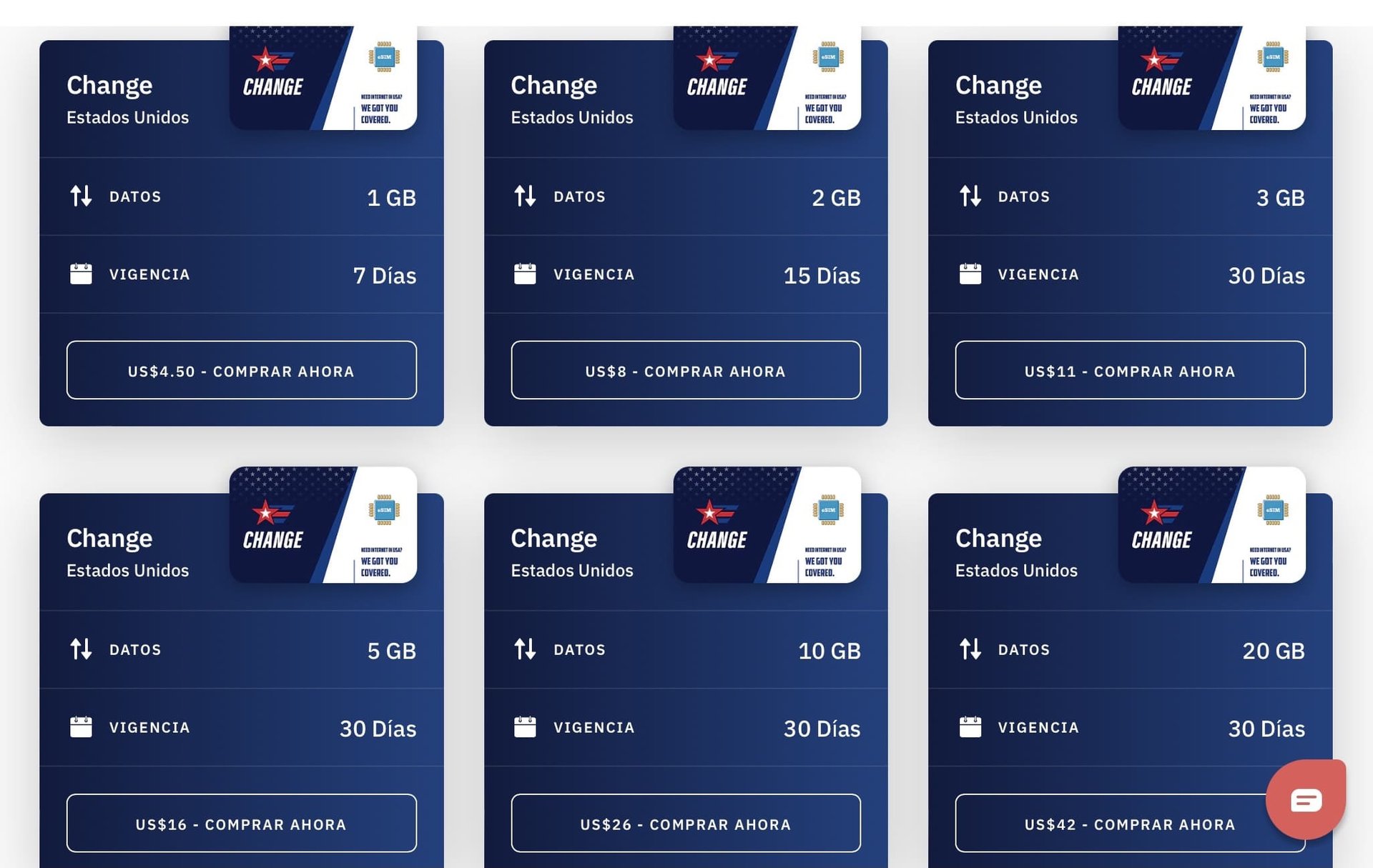 Paquetes de datos para viajar a Estados Unidos con Airalo