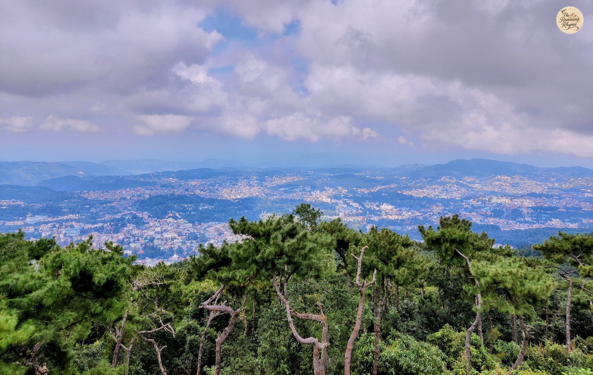 View from Shillong Peak - the city unfolds like a poem beneath the skies.
