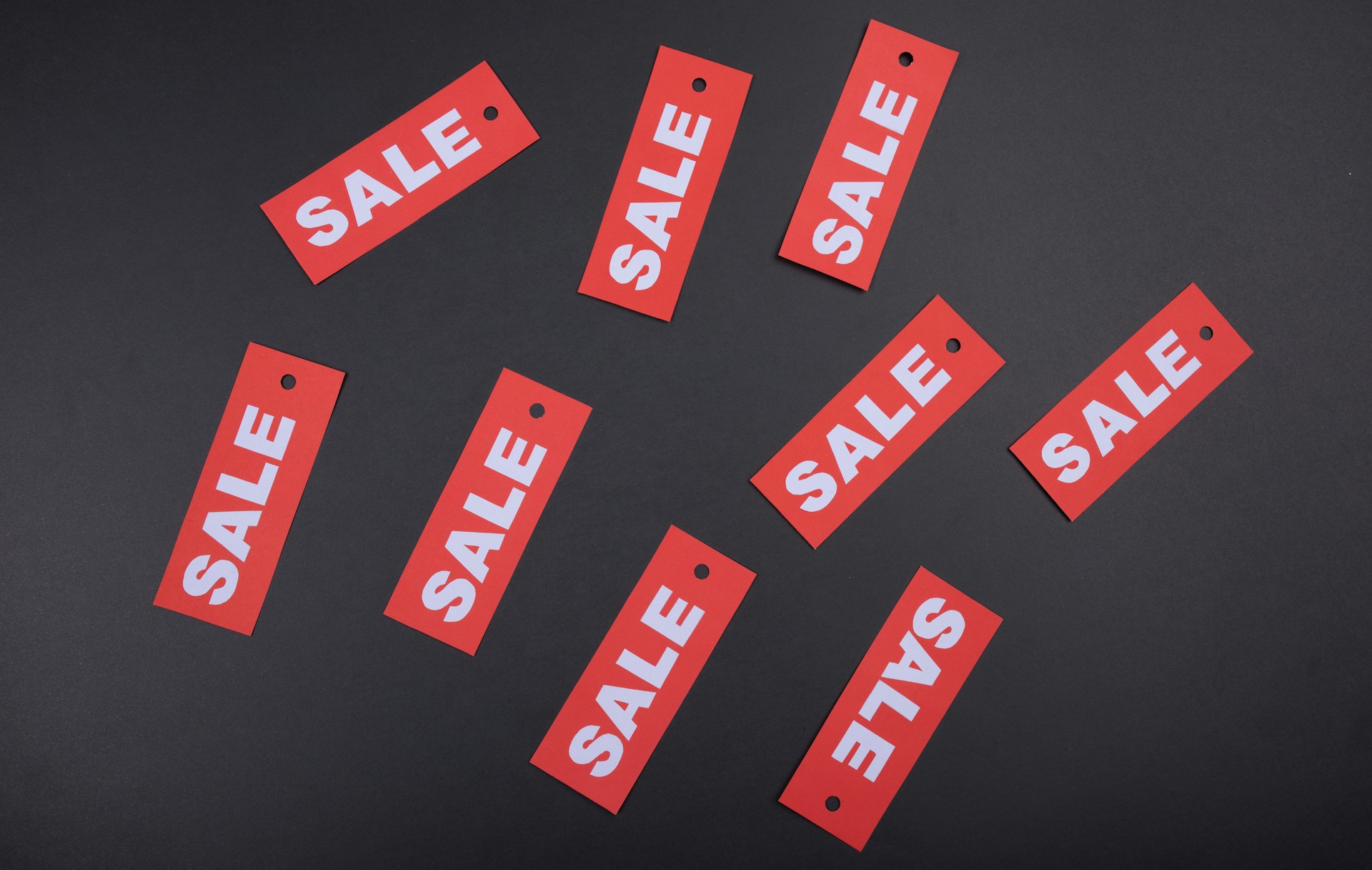 for sale labels symbolizing value investing