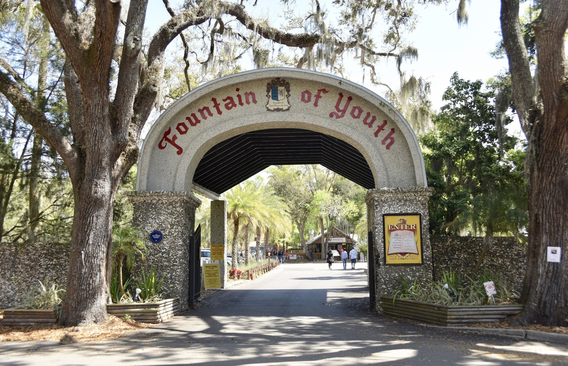 fountain of youth entrance arch