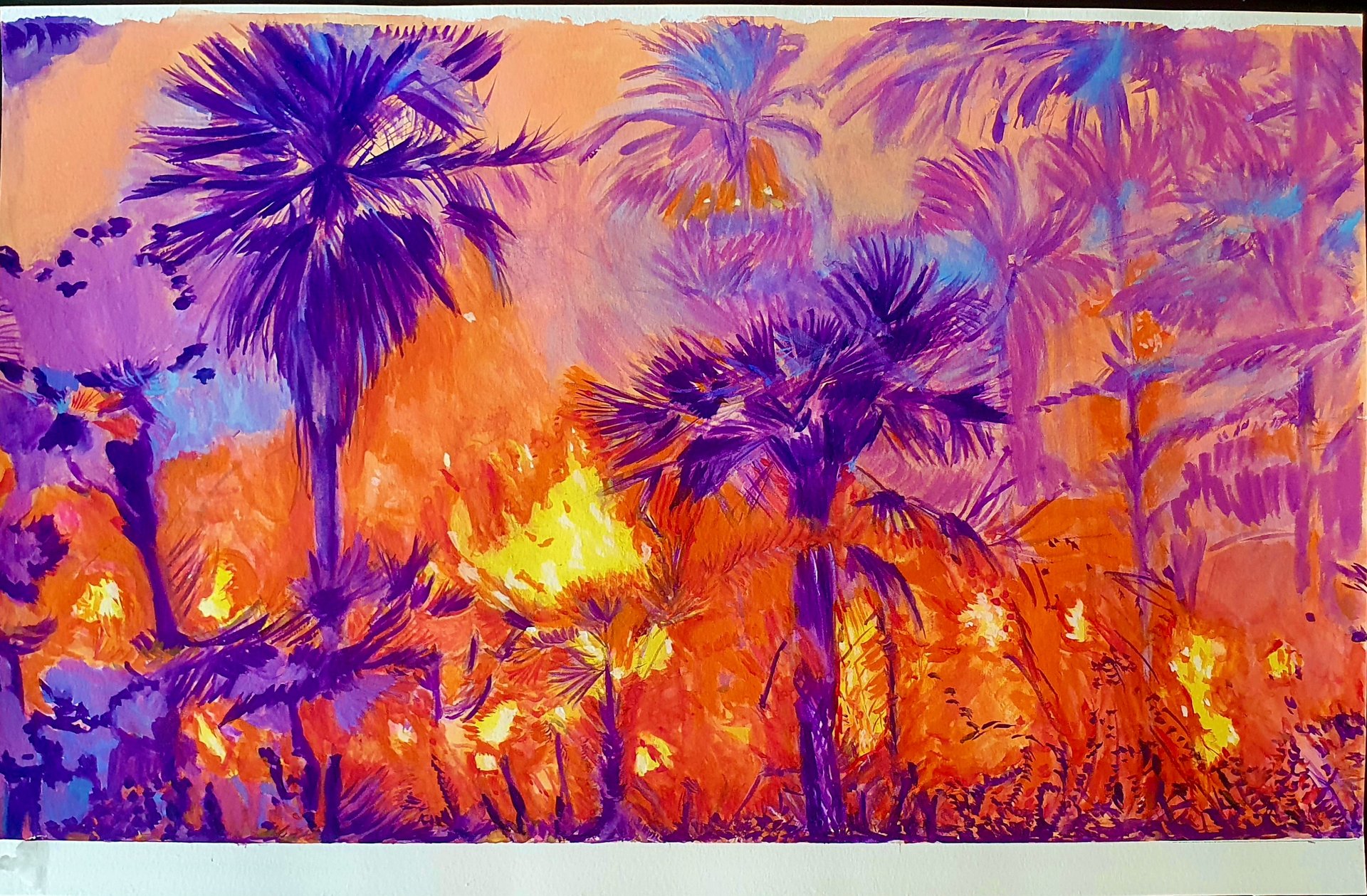 Gouache sur papier
