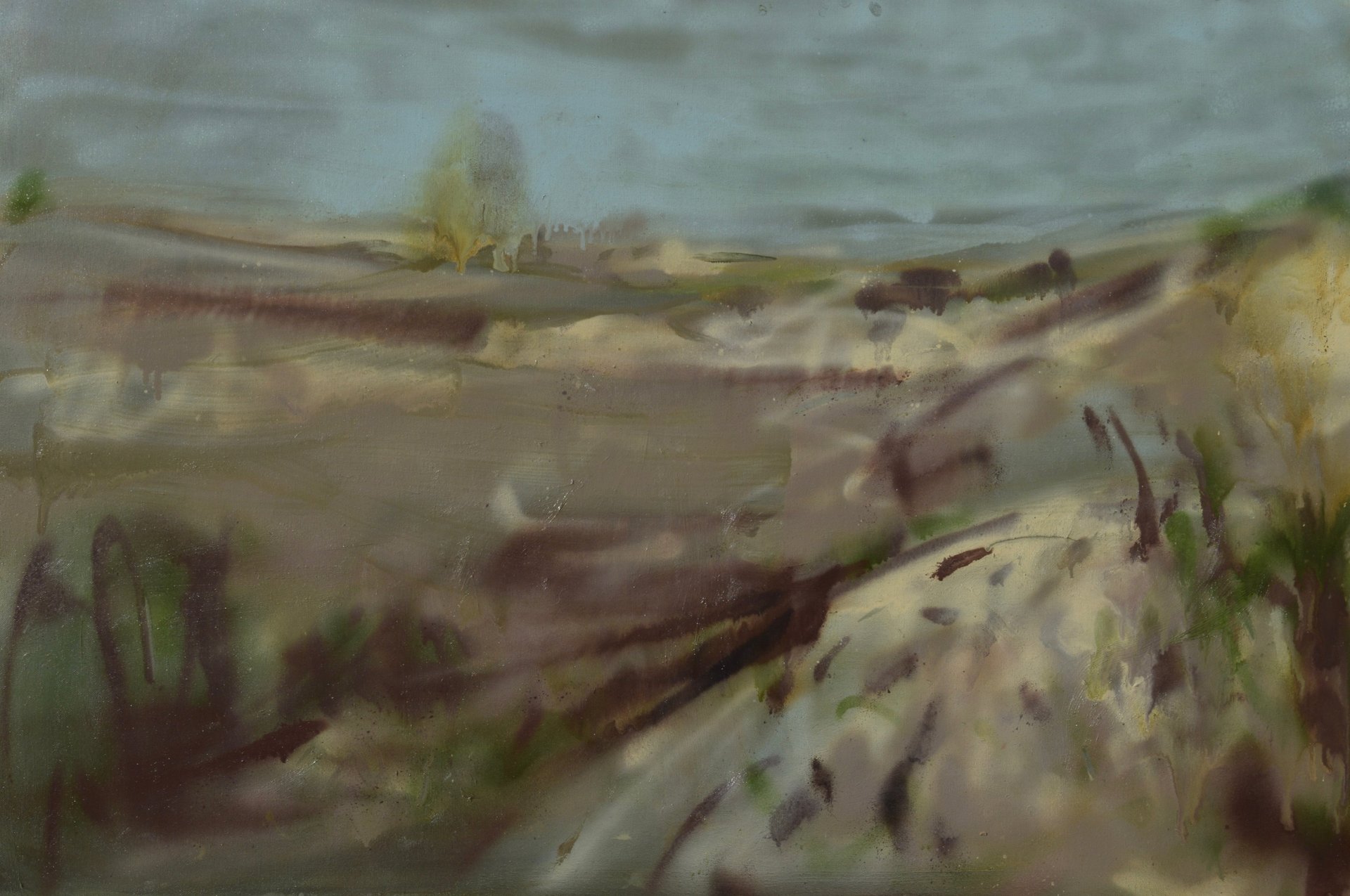 Landscape painting by Lina Mikuzyte