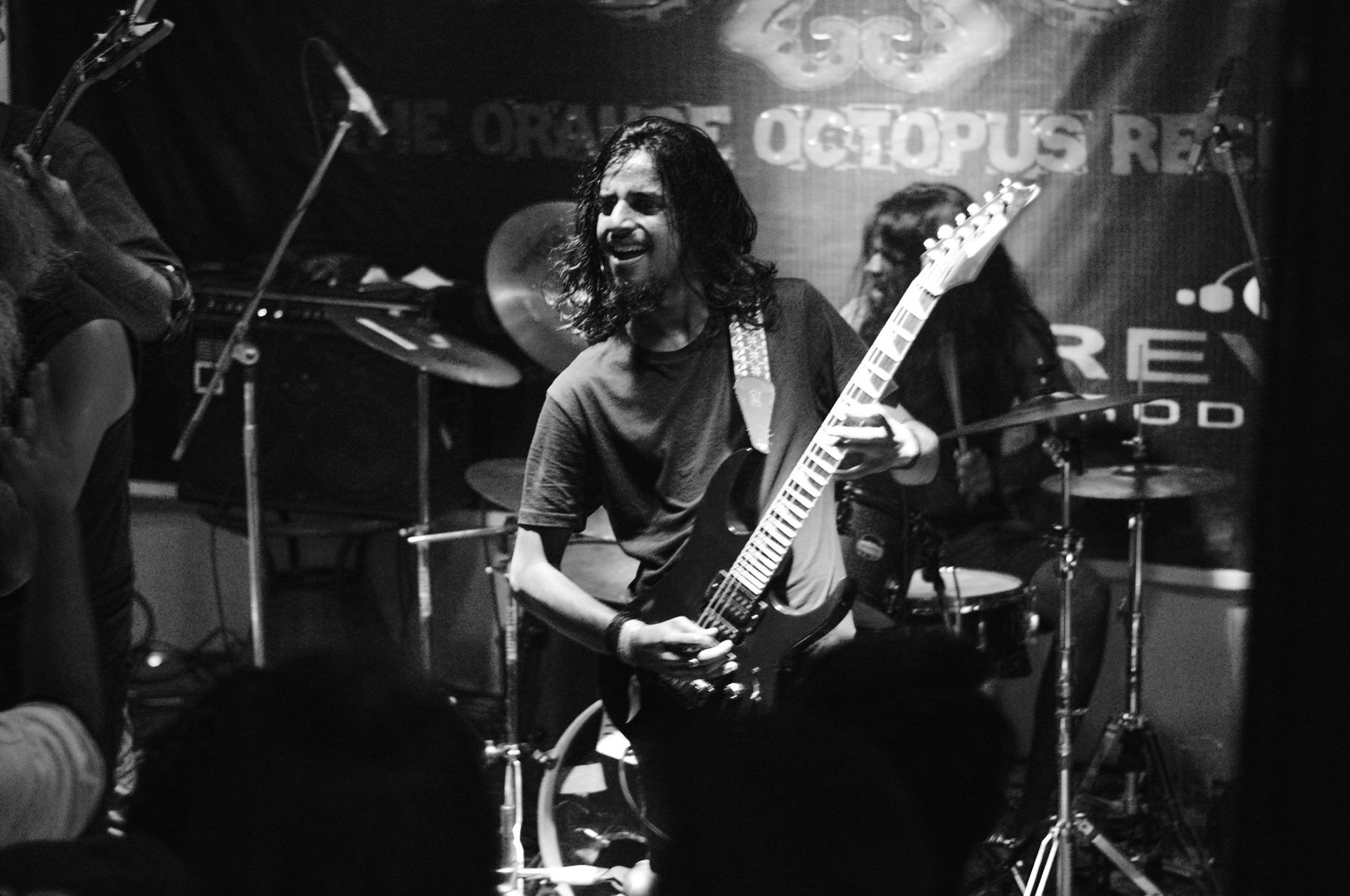 Guitarist Mradul Singhal performs with his band Dead Exaltation at an Orange Octopus event in 2016