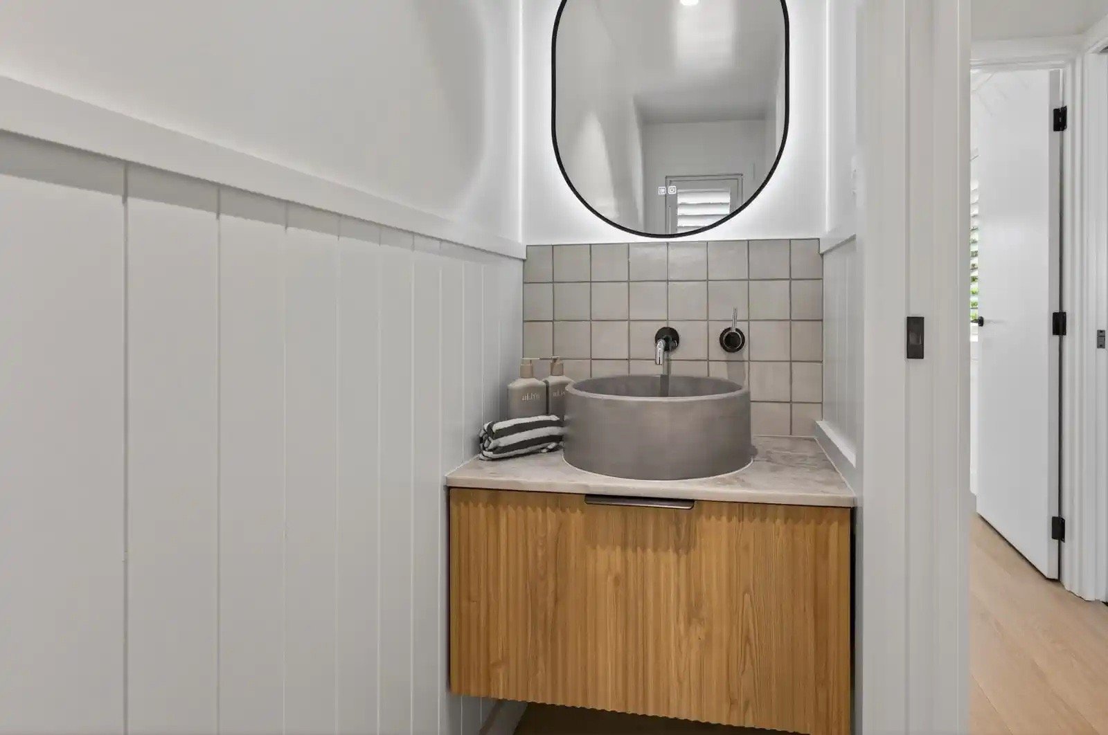 Kaiwaka Mangawhai Road home renovation - guest bathroom - CHR Builders