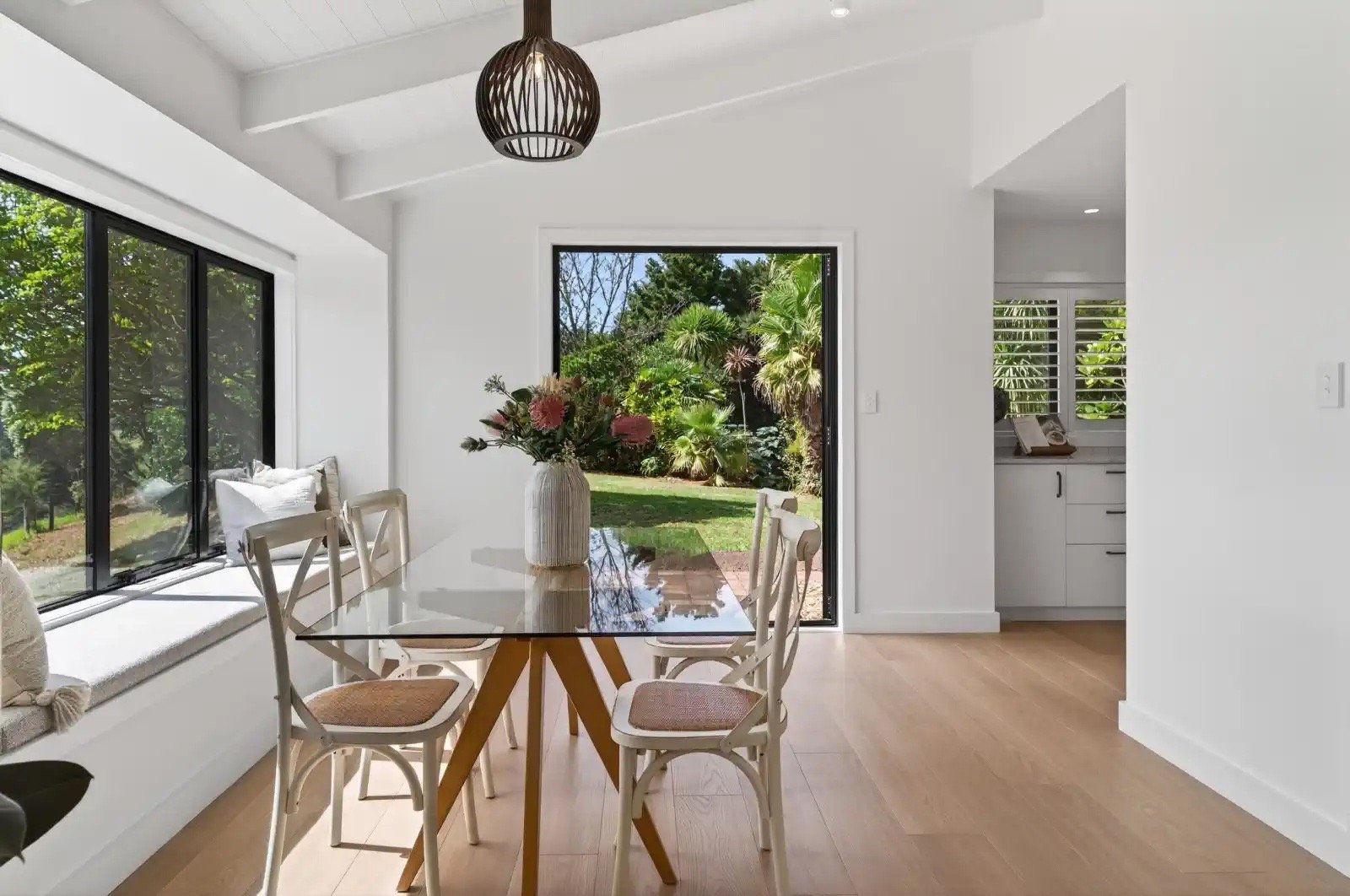 Kaiwaka Mangawhai Road home renovation - open plan dining room - CHR Builders