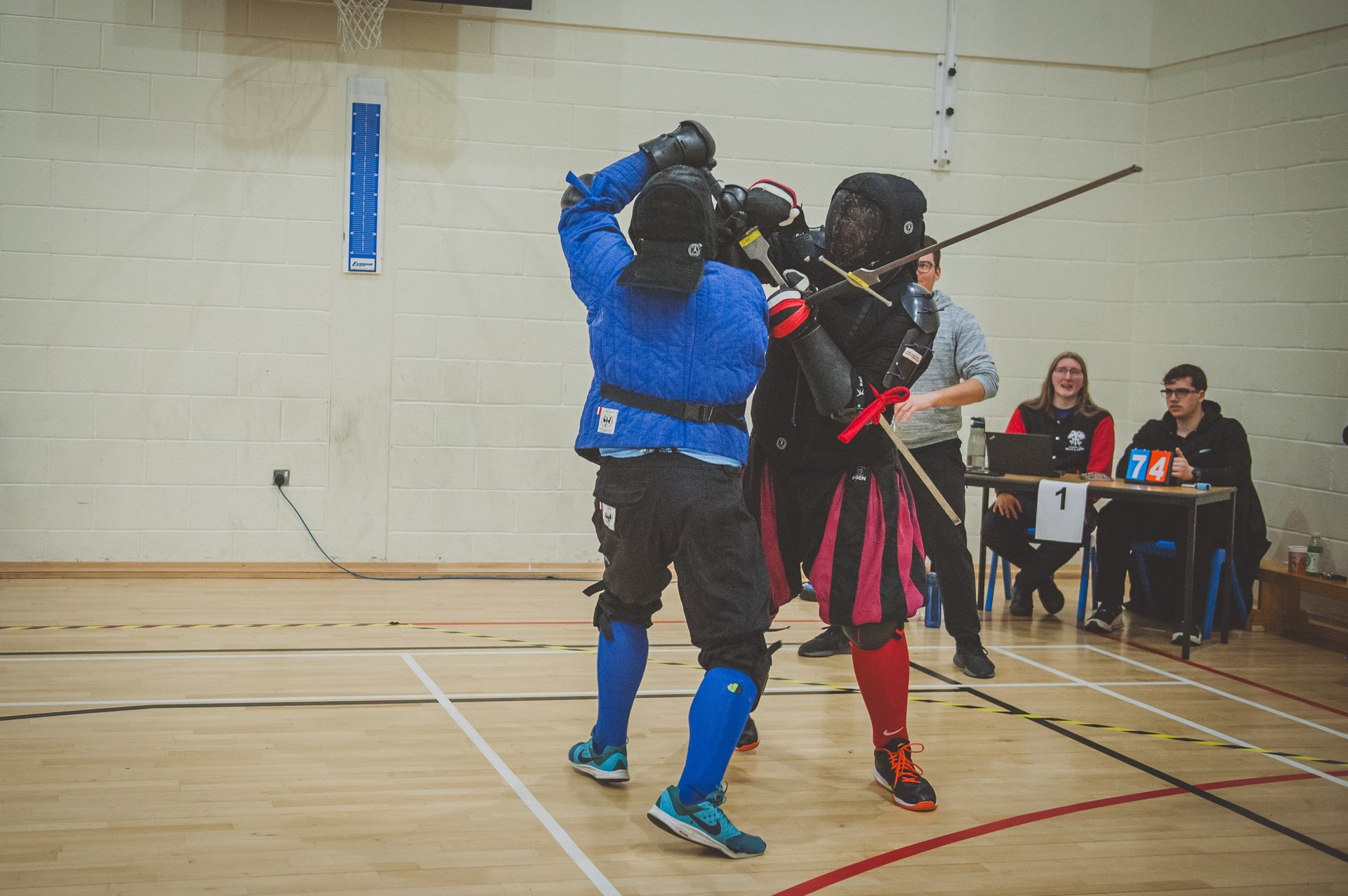 Photo by Andy McCormack/@the.hematog. Winston Lewis VS Mark Wilke in Longsword, Wessex League 2024.