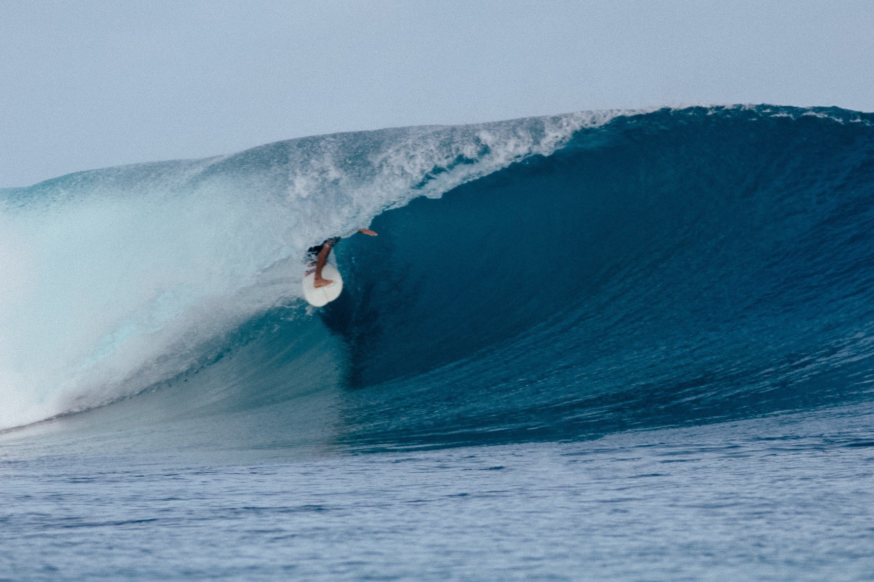 Surfer riding a perfect barrel wave in Mentawai, Indonesia — world-class surf destination.