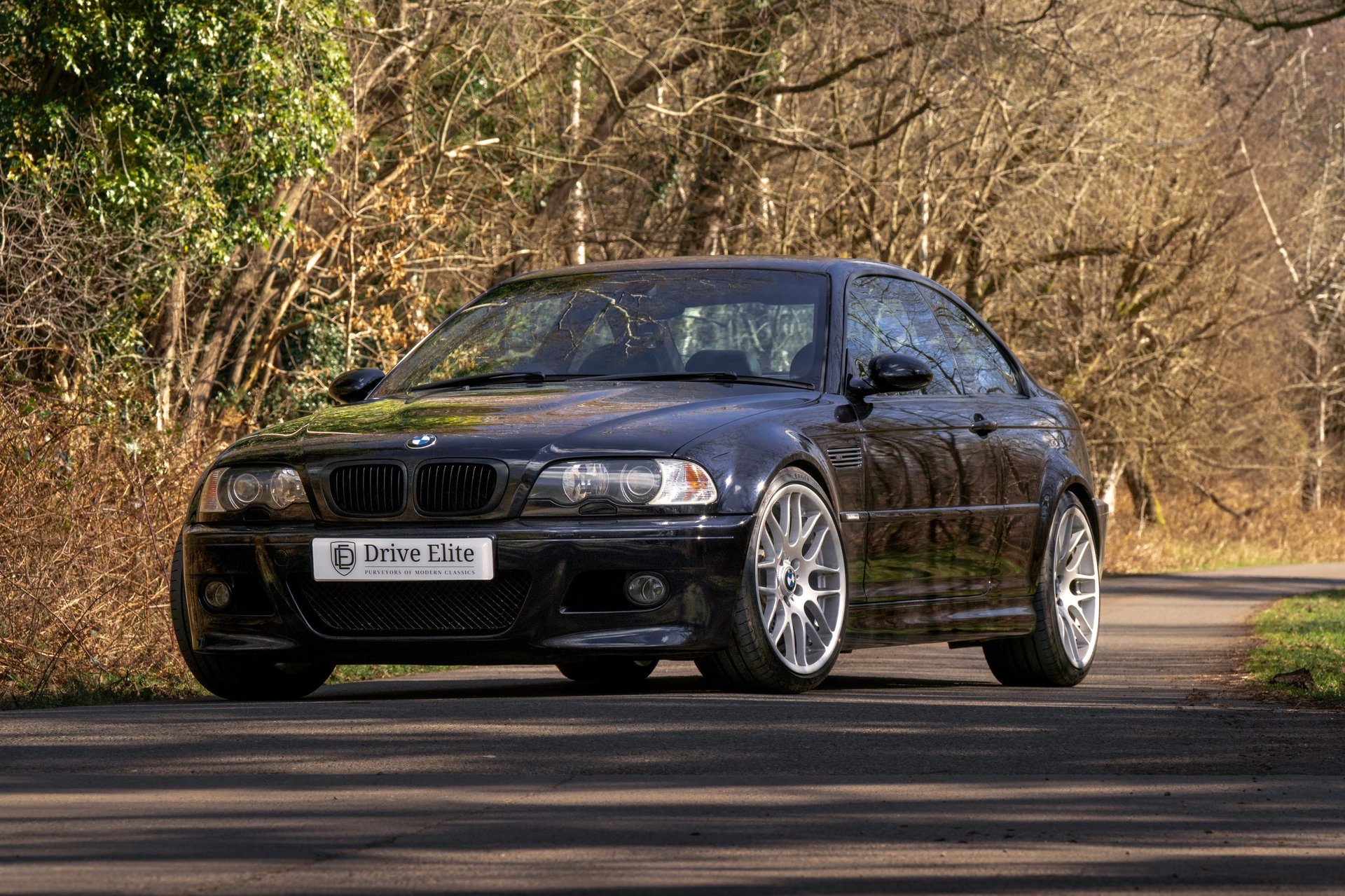 BMW M3 in the forest