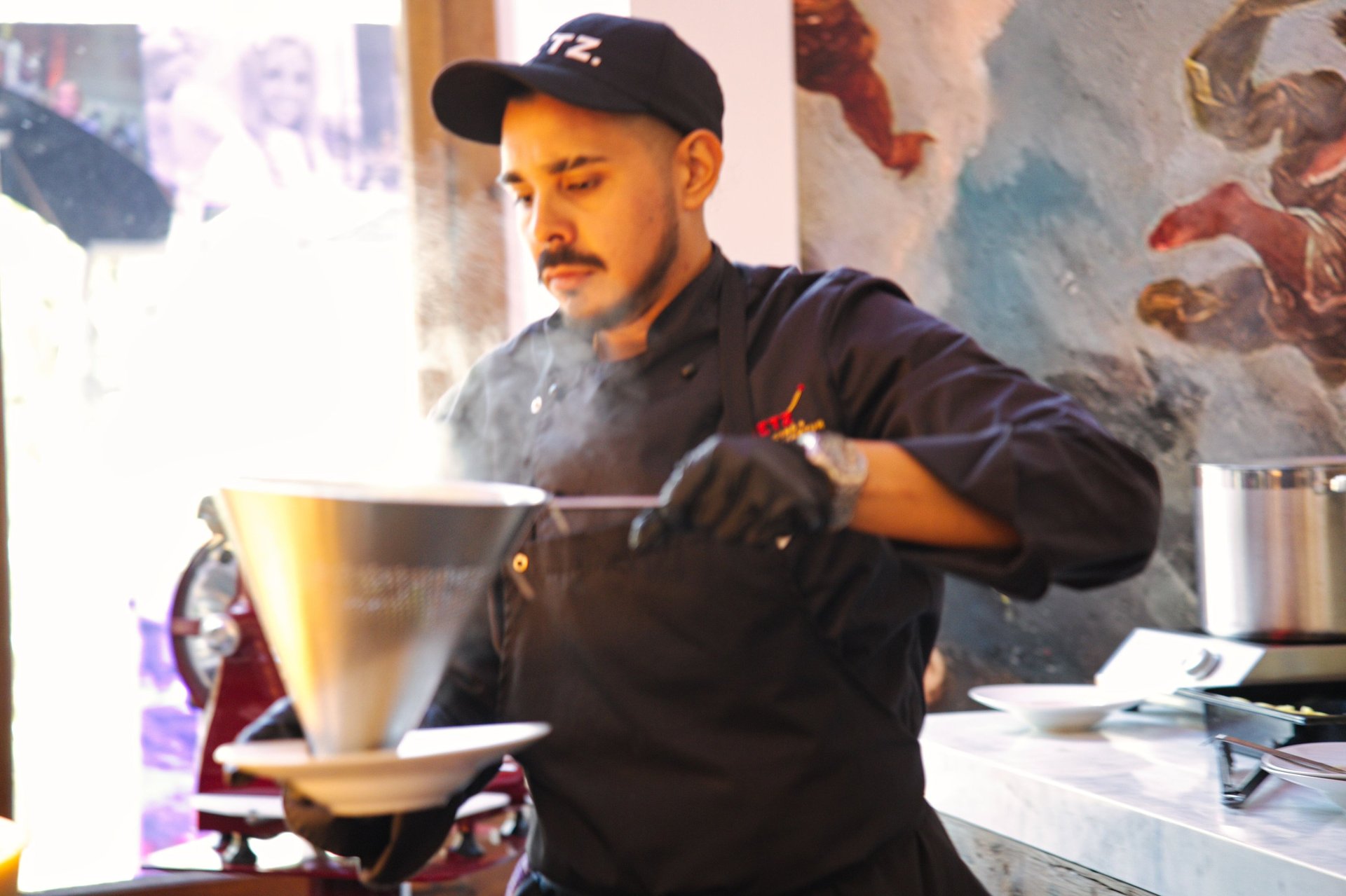 business branding photo with man working