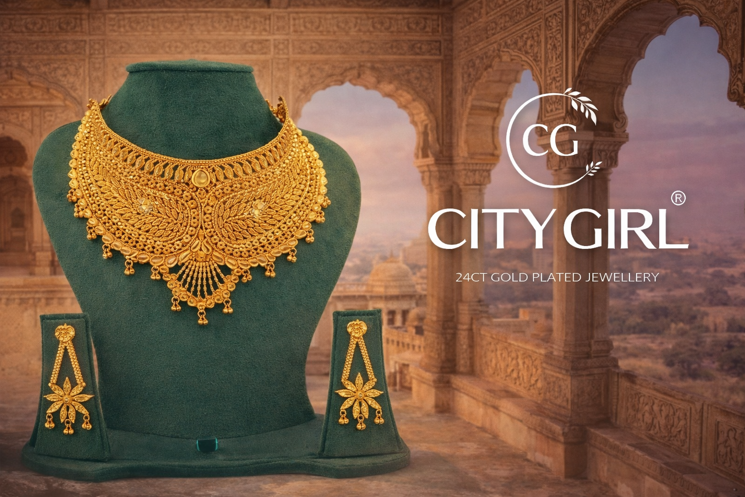 City Girl Jewellery 18K Gold Plated Bridal Jewellery