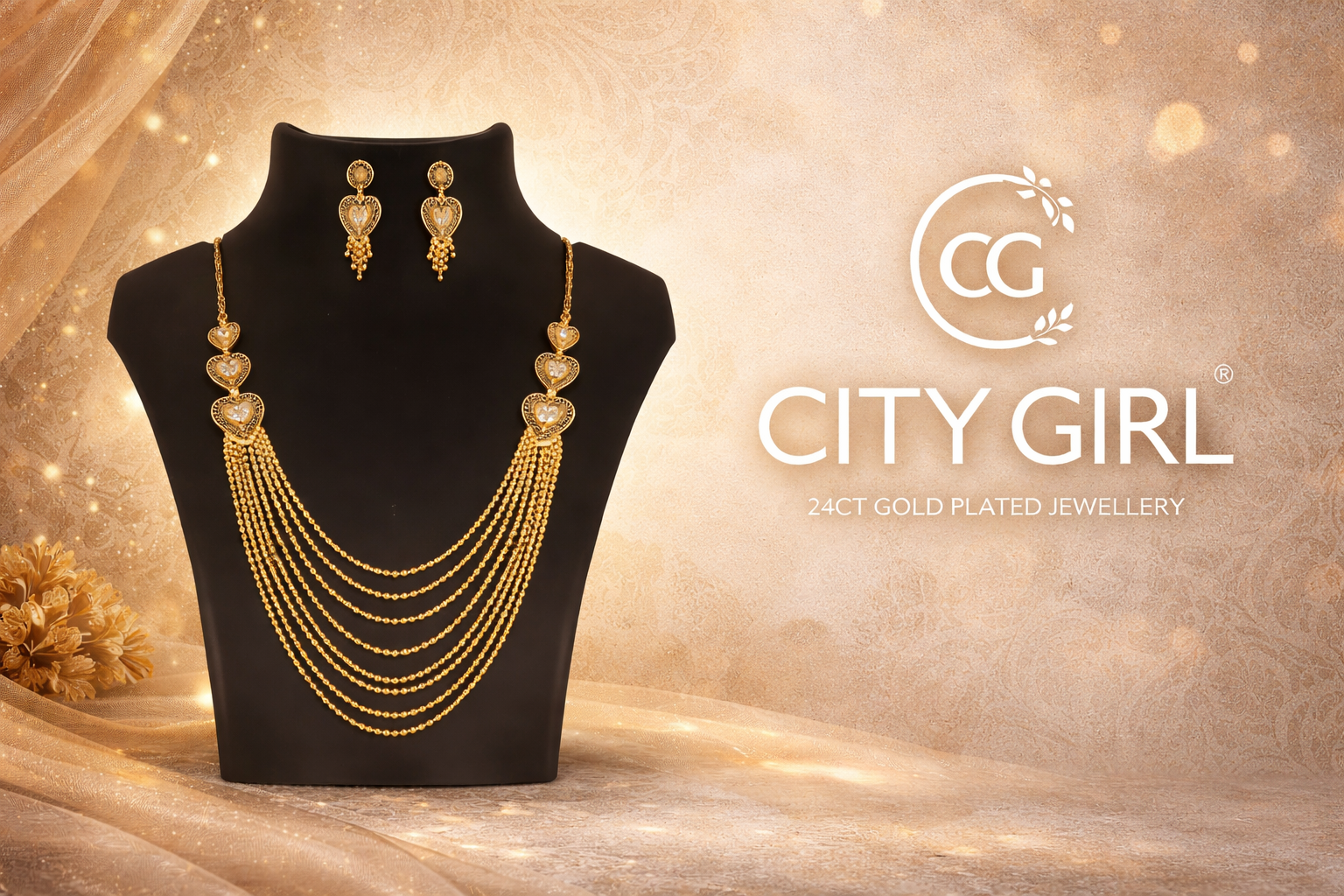 City Girl Jewellery 18K Gold Plated Bridal Jewellery