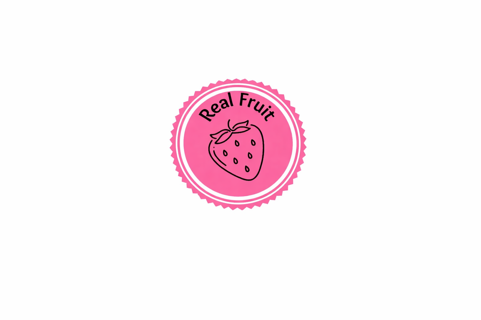 Real Fruit trust badge, No artificial Falvouring