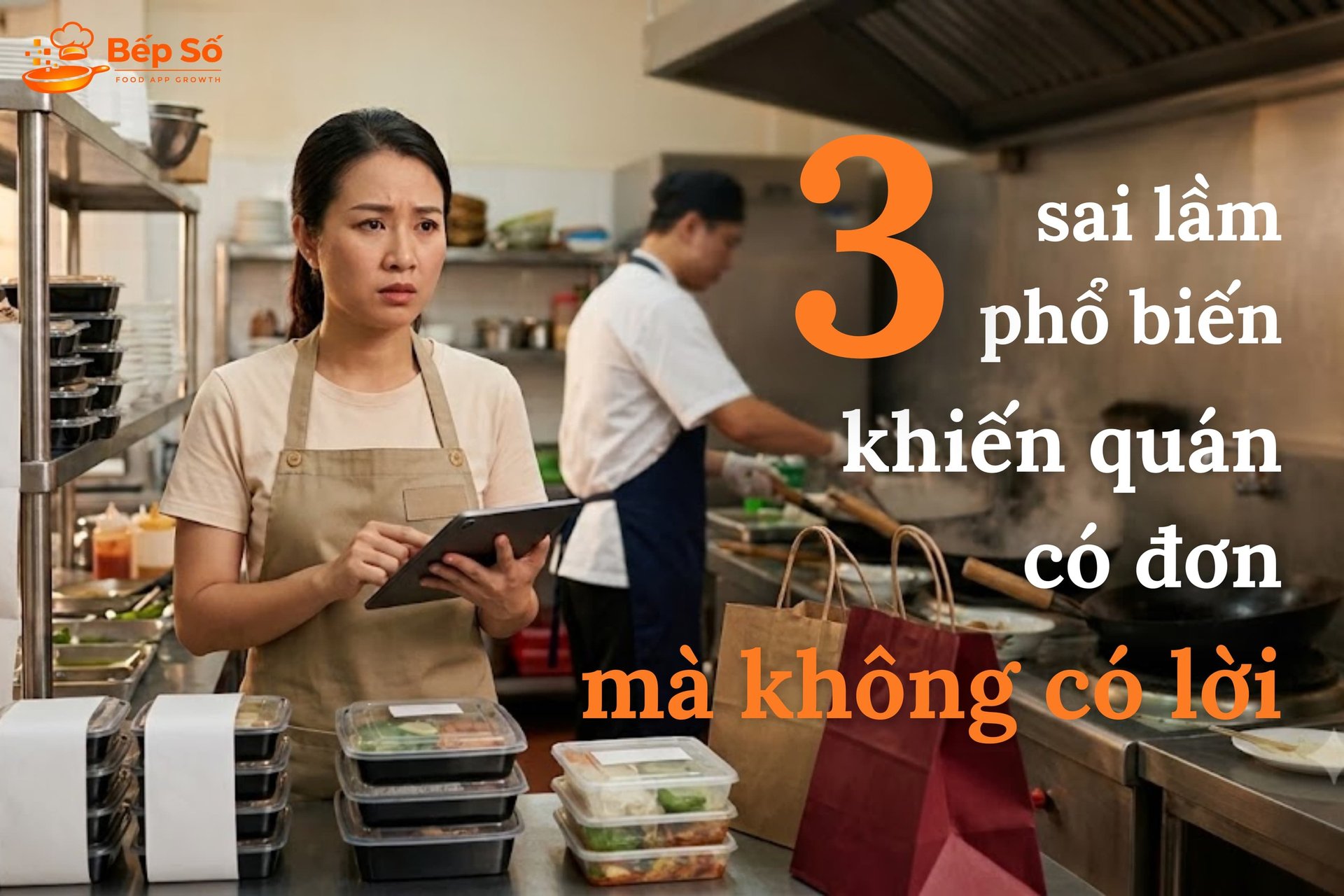 Phân tích chi phí làm giảm lợi nhuận khi kinh doanh đồ ăn online