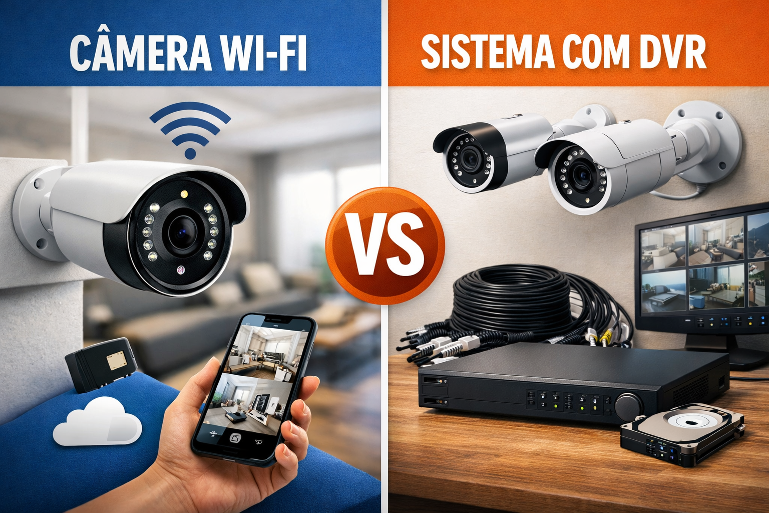 técnico em instalação de câmeras