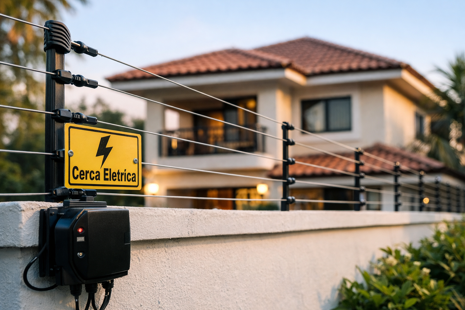técnico instalador de cerca elétrica monitorada por app