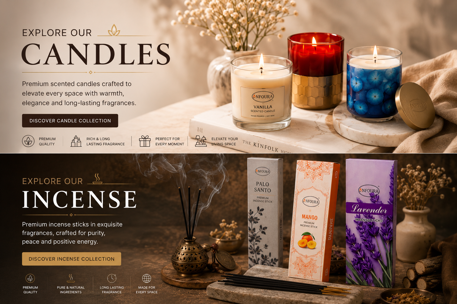 Export Grade Incense and Candles Supply
