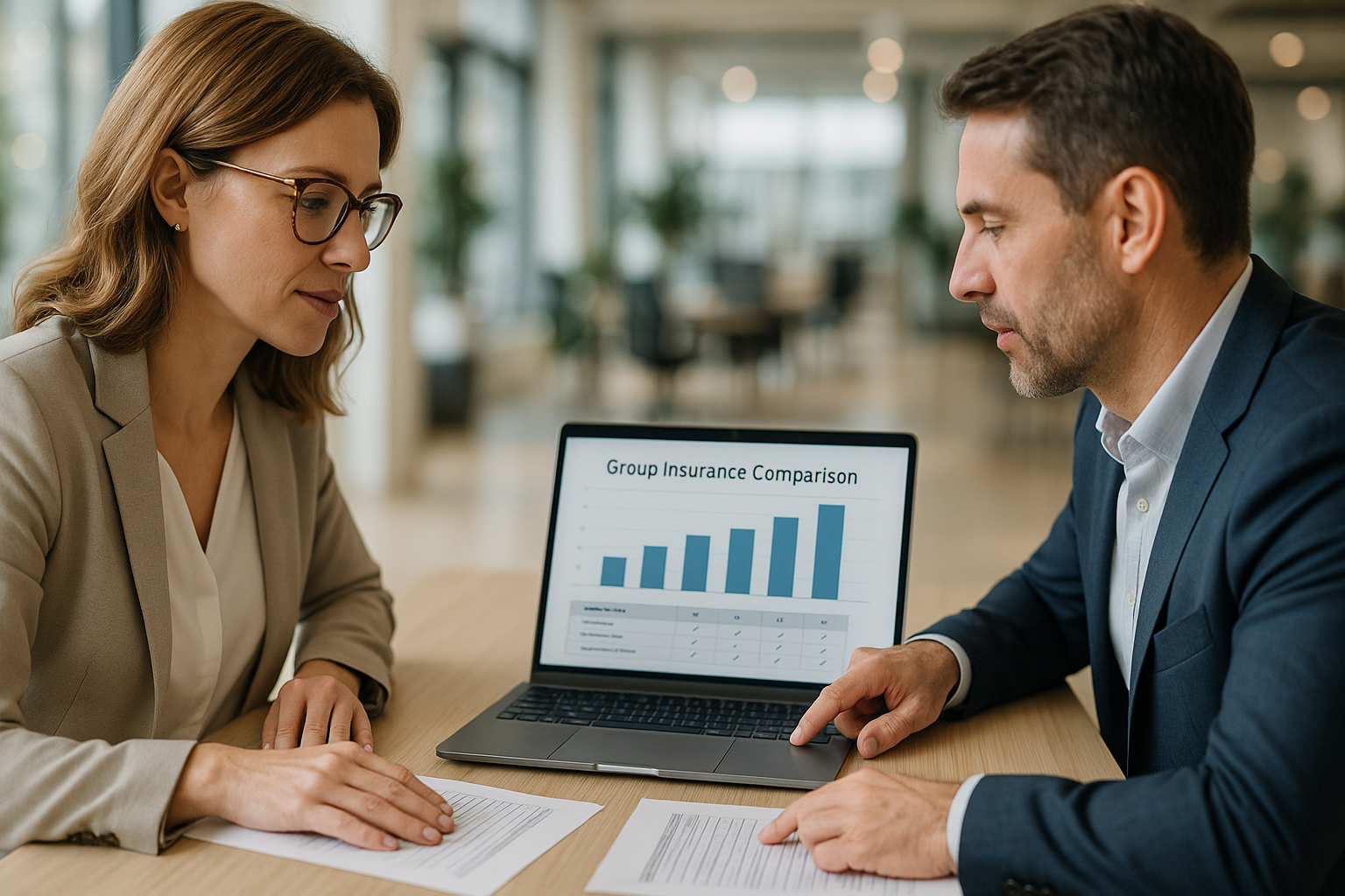 Ranking ubezpieczeń grupowych 2025 i porównanie ofert na biurku doradcy PDU Polskie Doradztwo Ubezpi