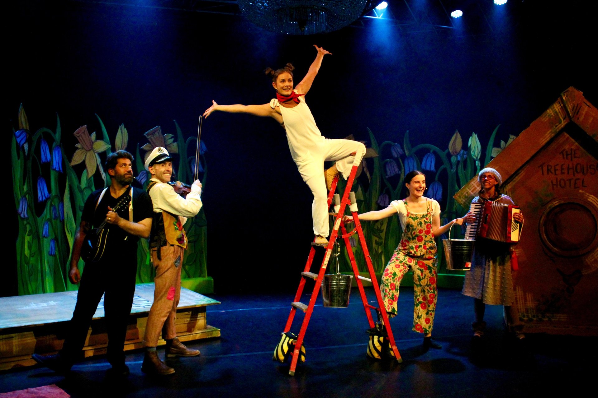 Cast photo from 'Roger McGough's Money-Go-Round' (Assembly Ballroom August 2024)
