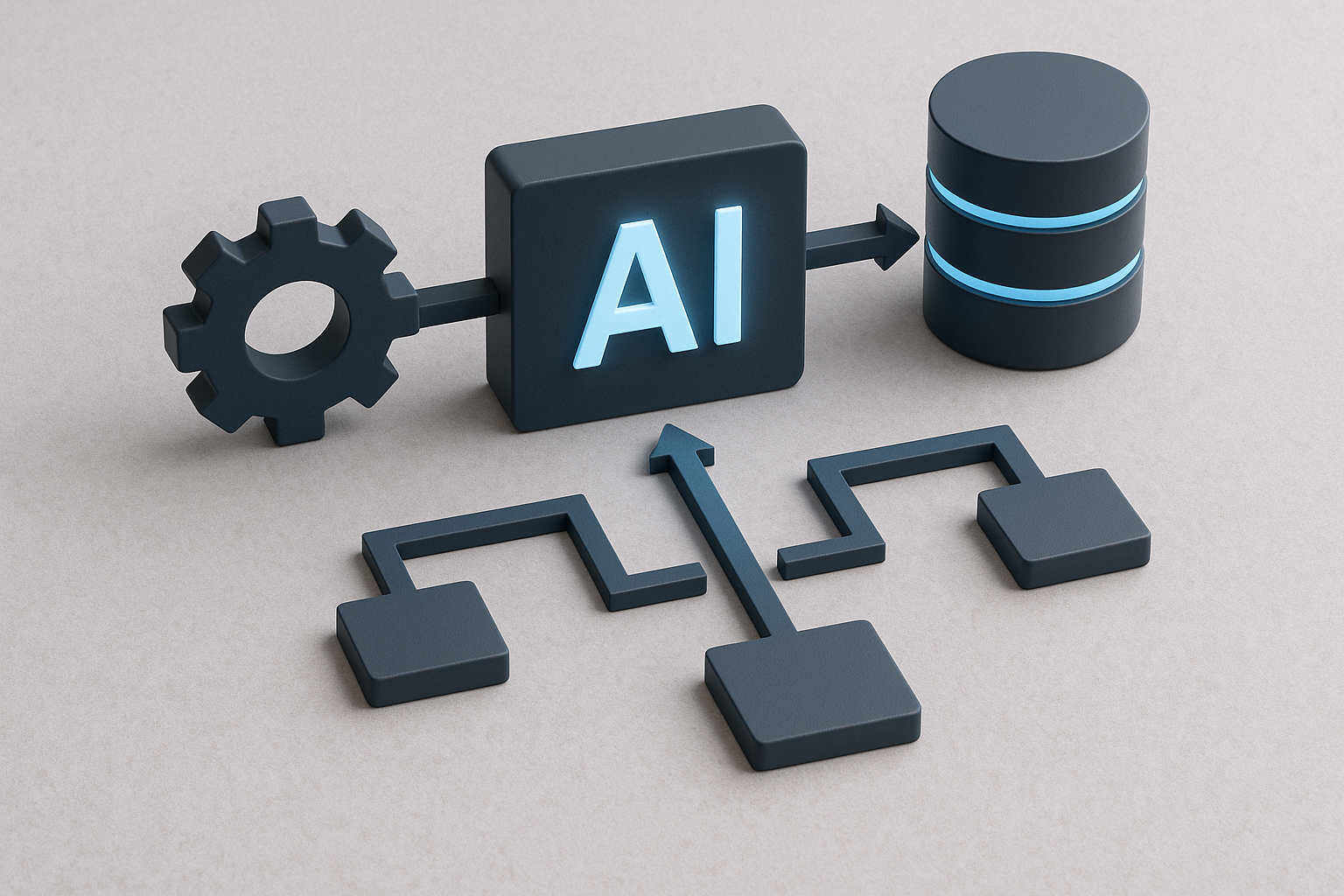 AI integration concept for efficient system connectivity
