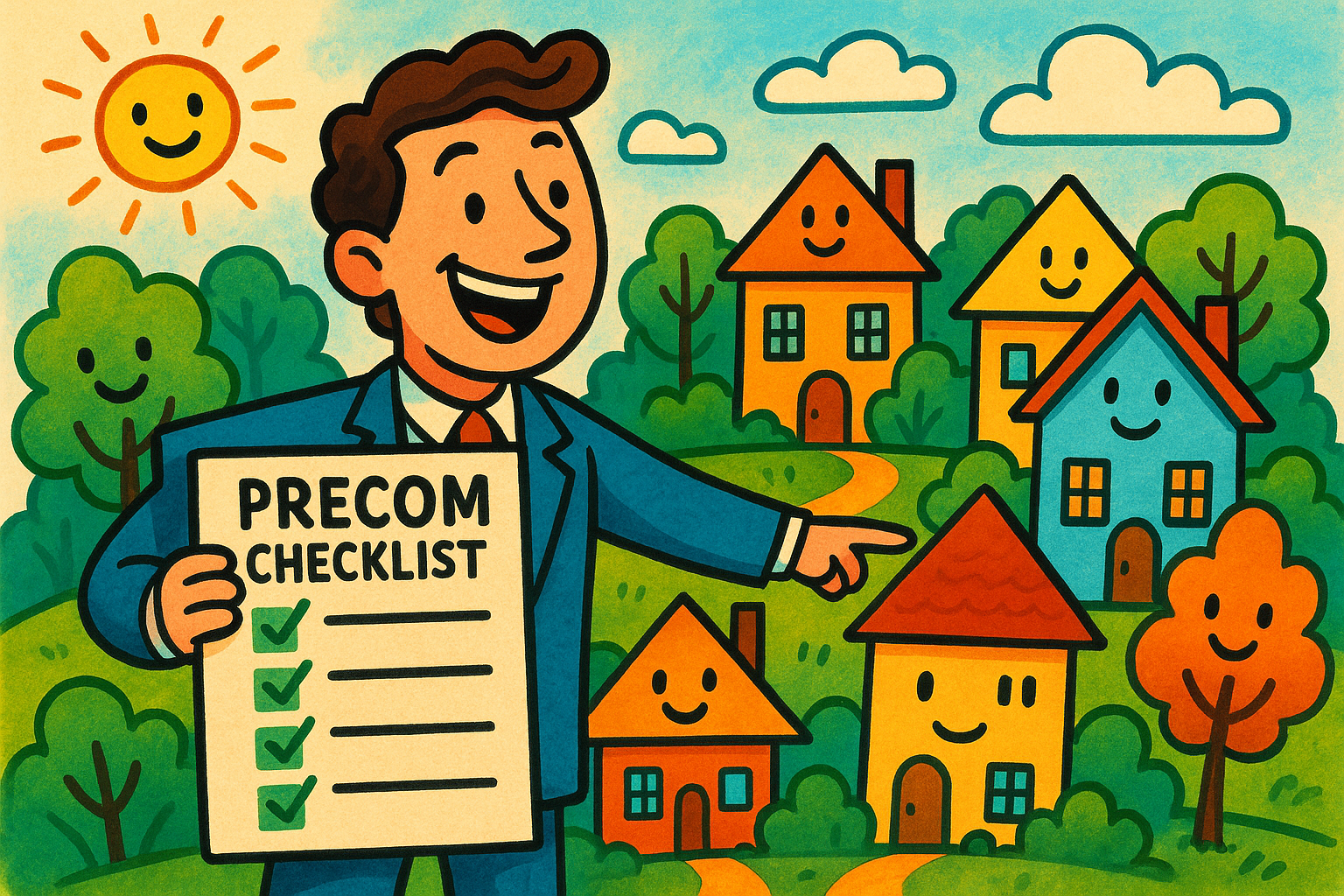 a man holding a paper with a checklist