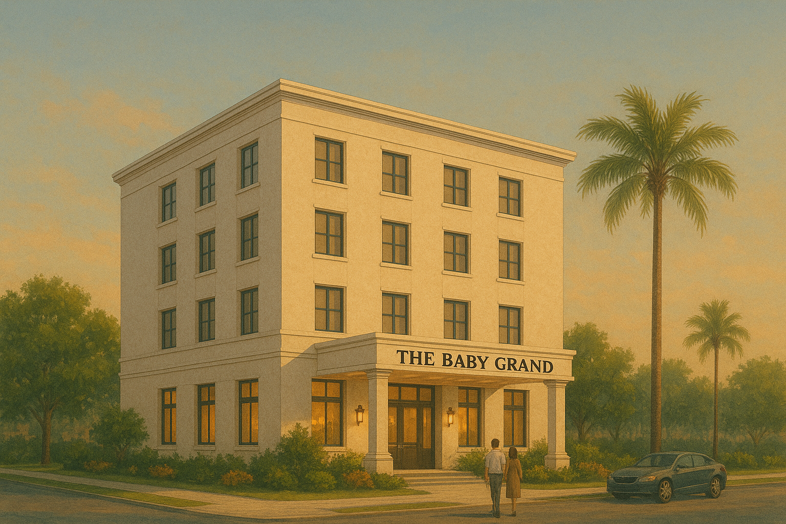 the baby grand hotel grand opening in Coronado