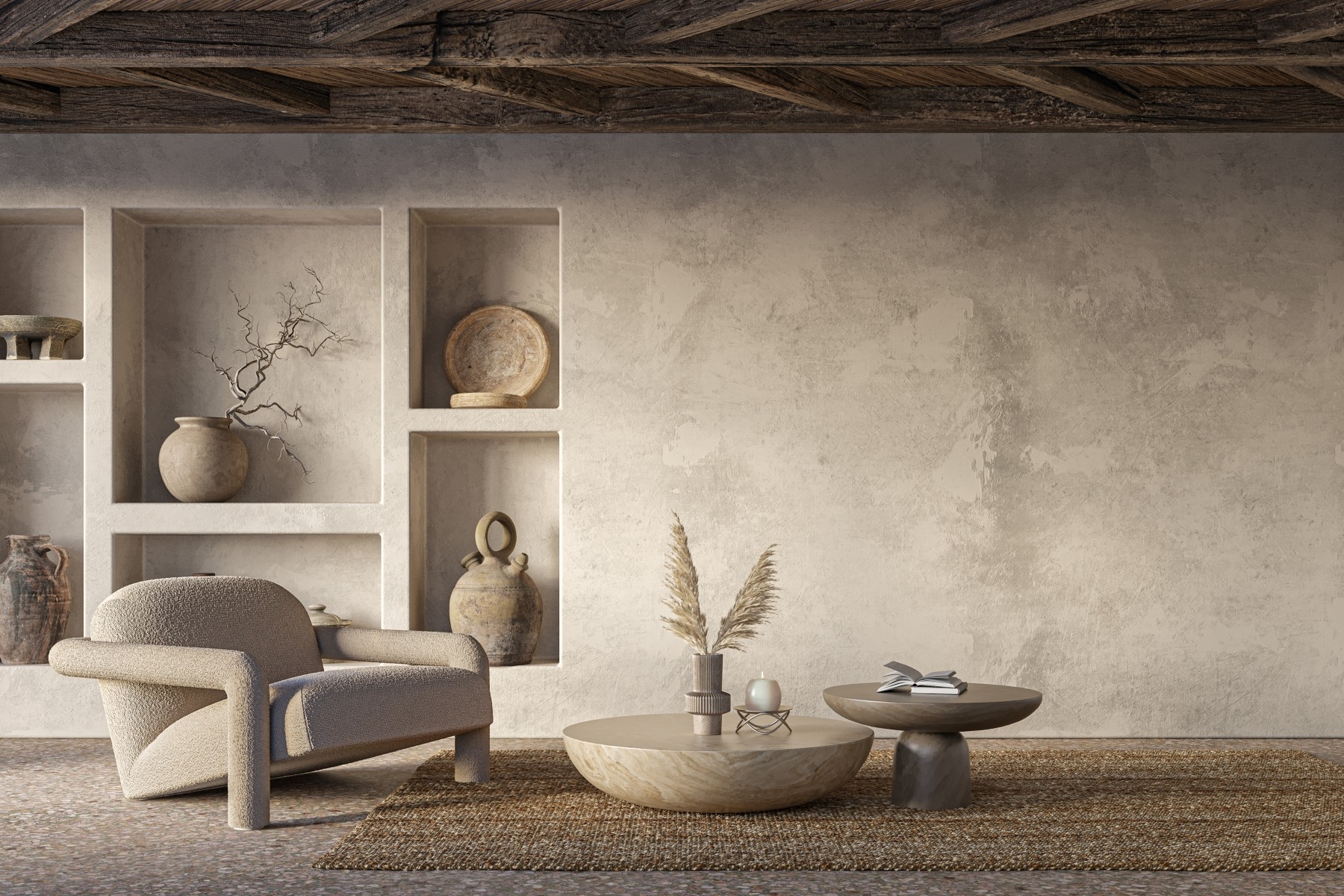 Wabi Sabi Paper Mache Interior Desin