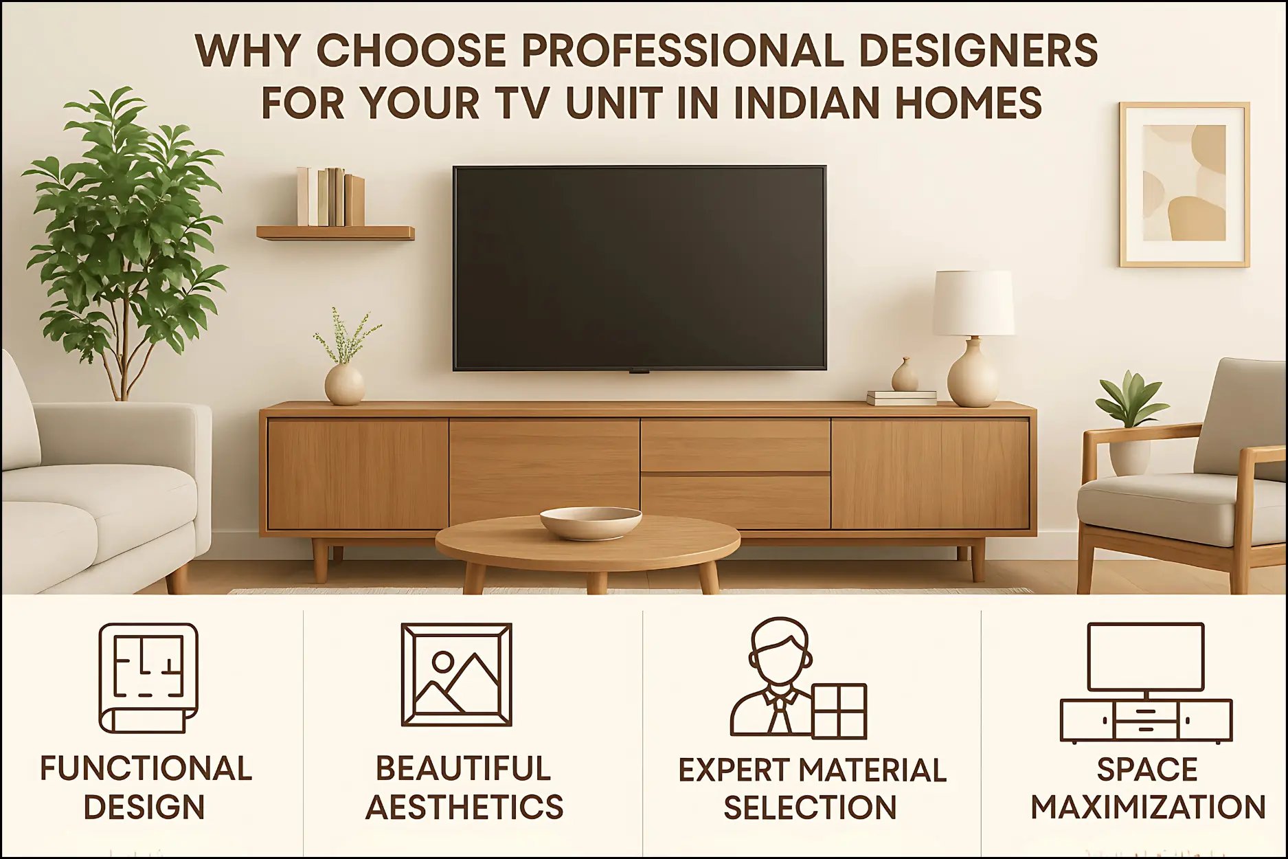 Benefits of professional designers for TV unit