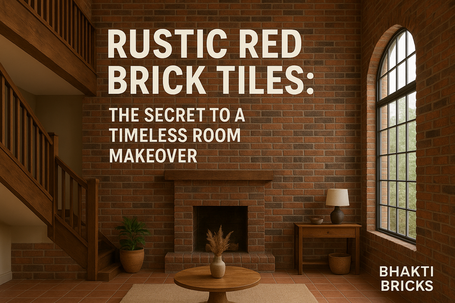 rustic brick cladding with burnt effect cladded on a bungalow wall