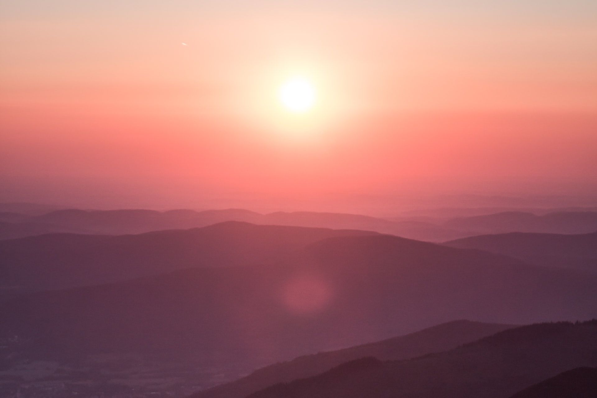Puesta de sol. Silencio y calma para reflexionar