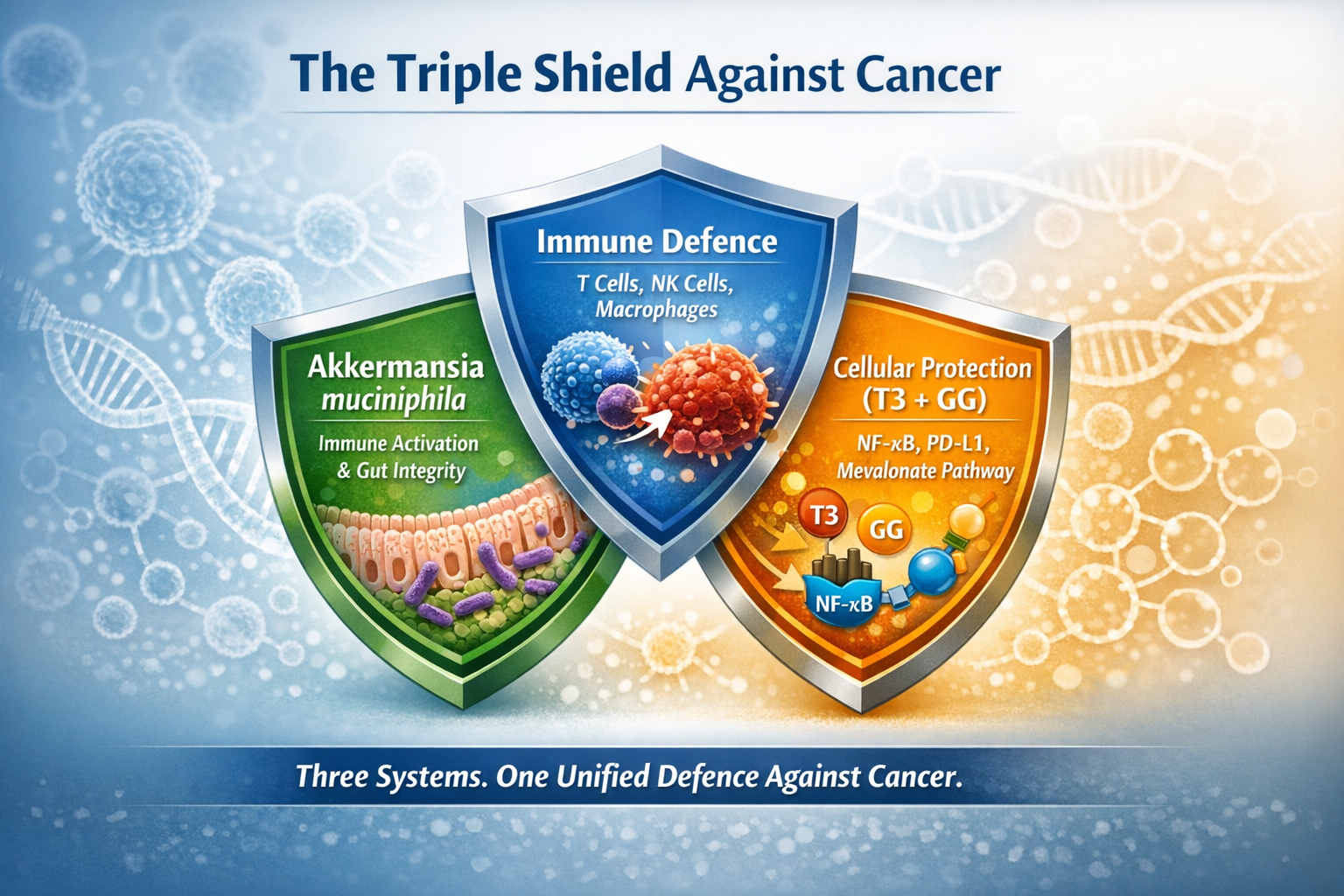 The TRiple Shield Against Cancer