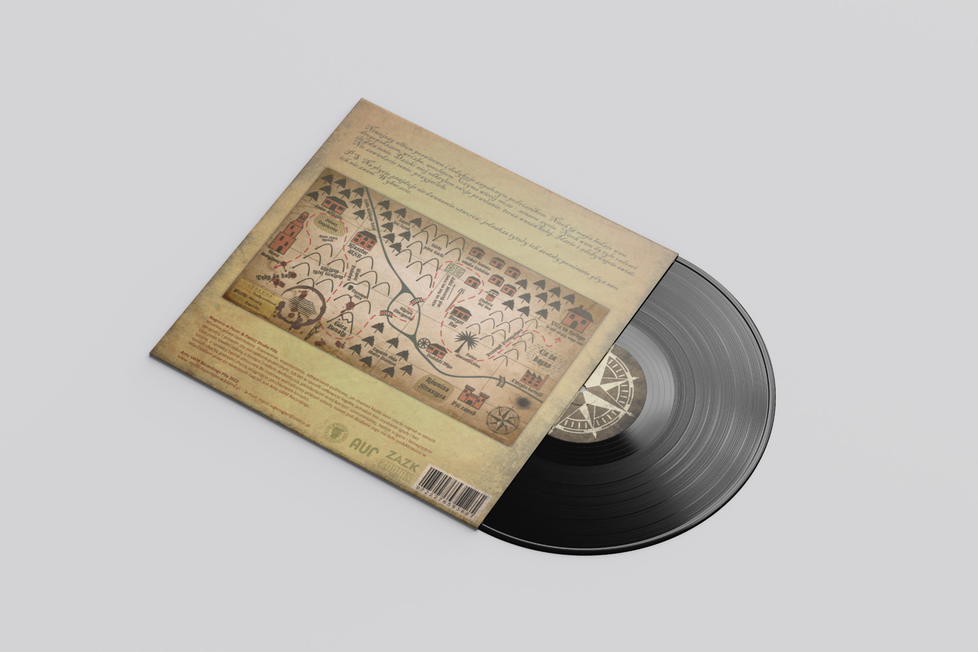 Paniczyl vinyl album back cover