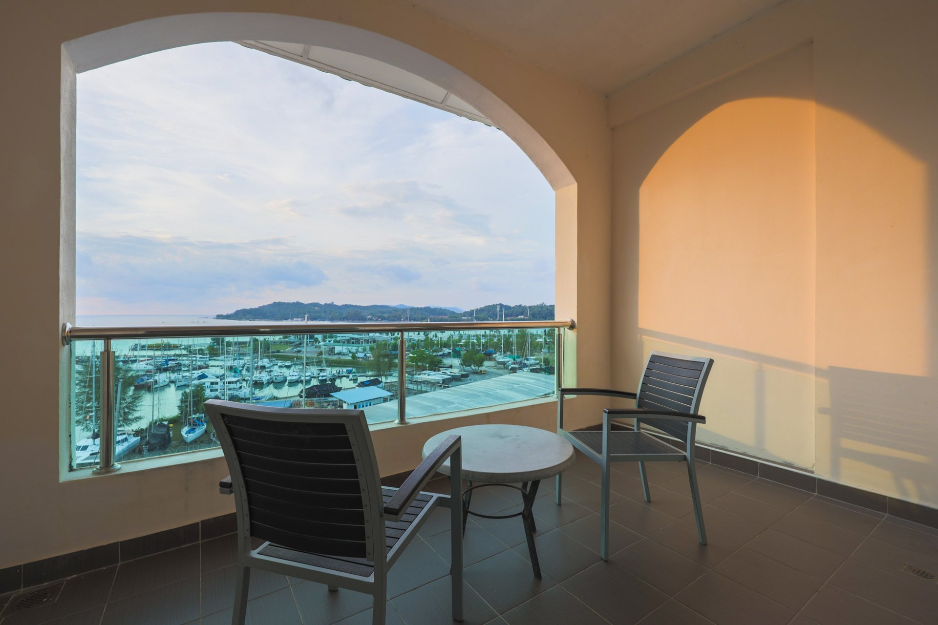 anylodge hotel rooms with sunset