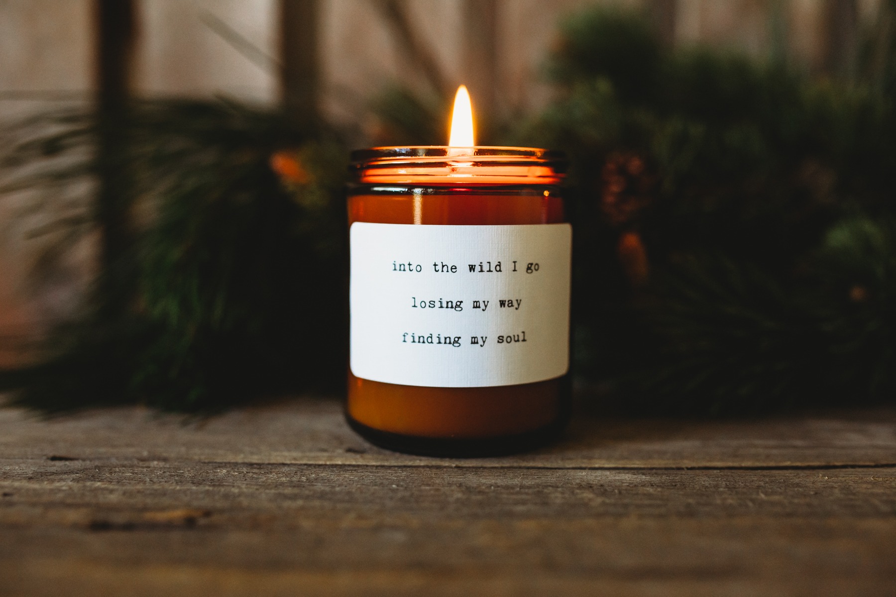 a candle with a candle in a candle holder