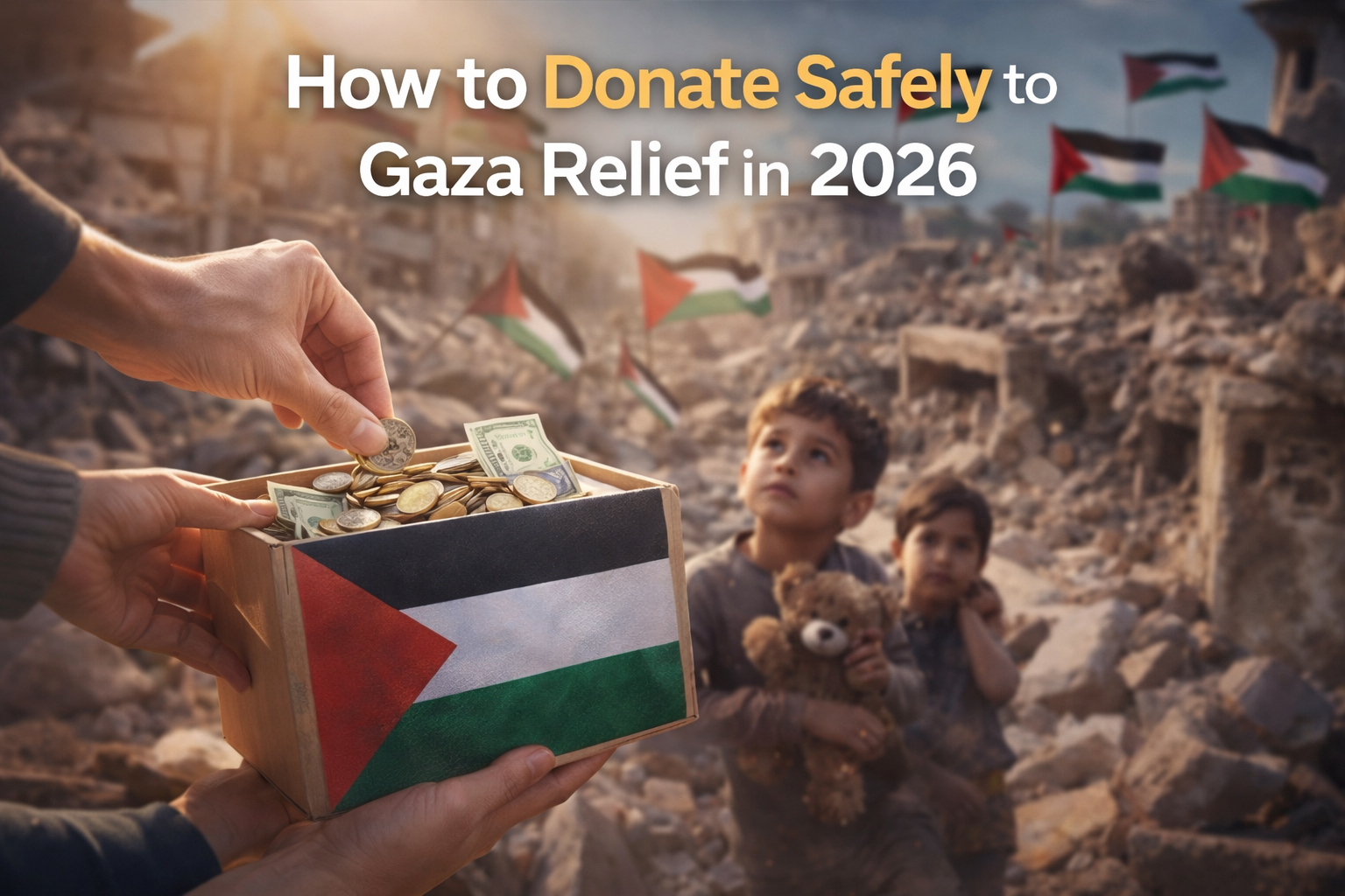 Donate Safely to Gaza Relief 2026 humanitarian aid support