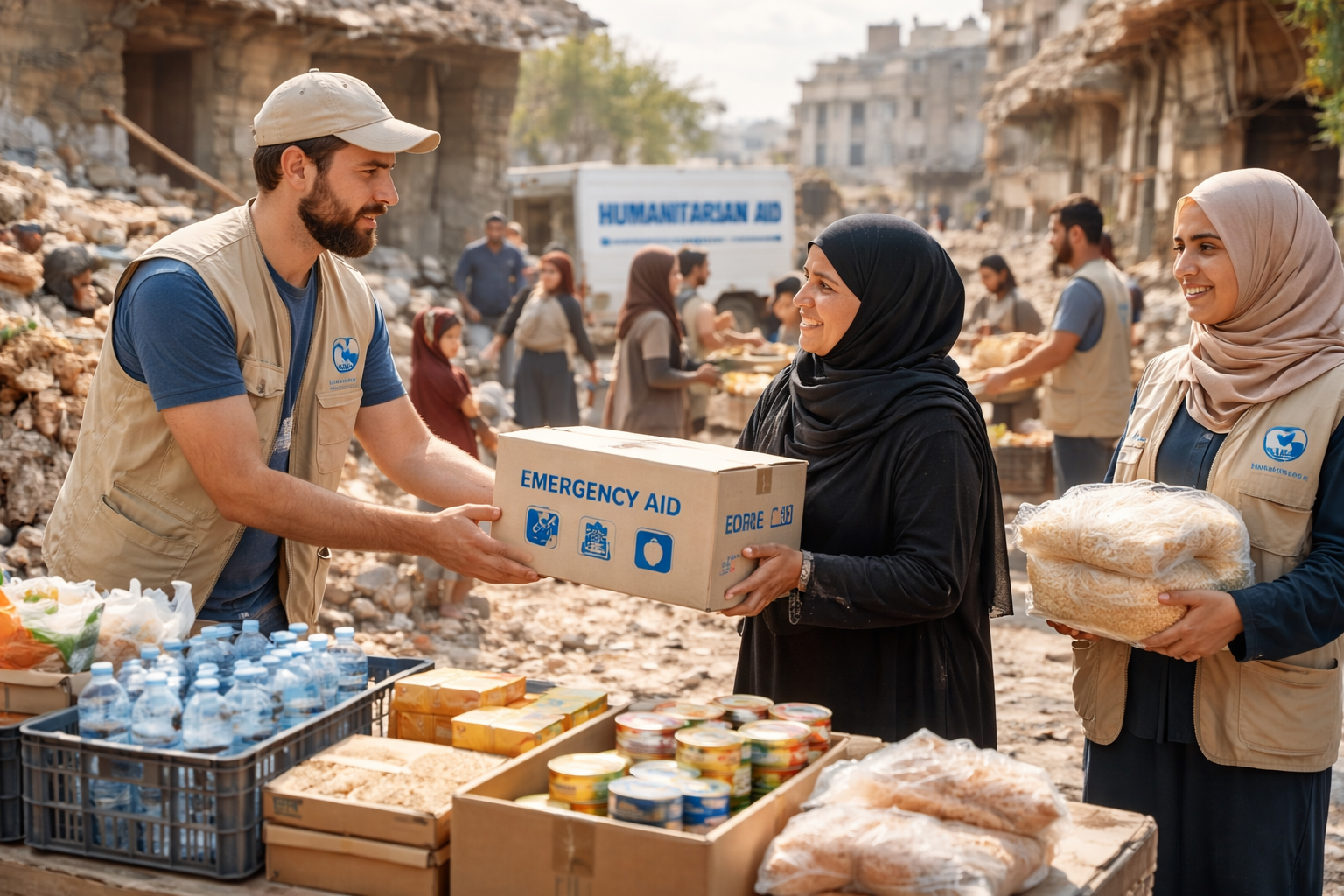 Gaza emergency aid distribution 2026 humanitarian crisis response