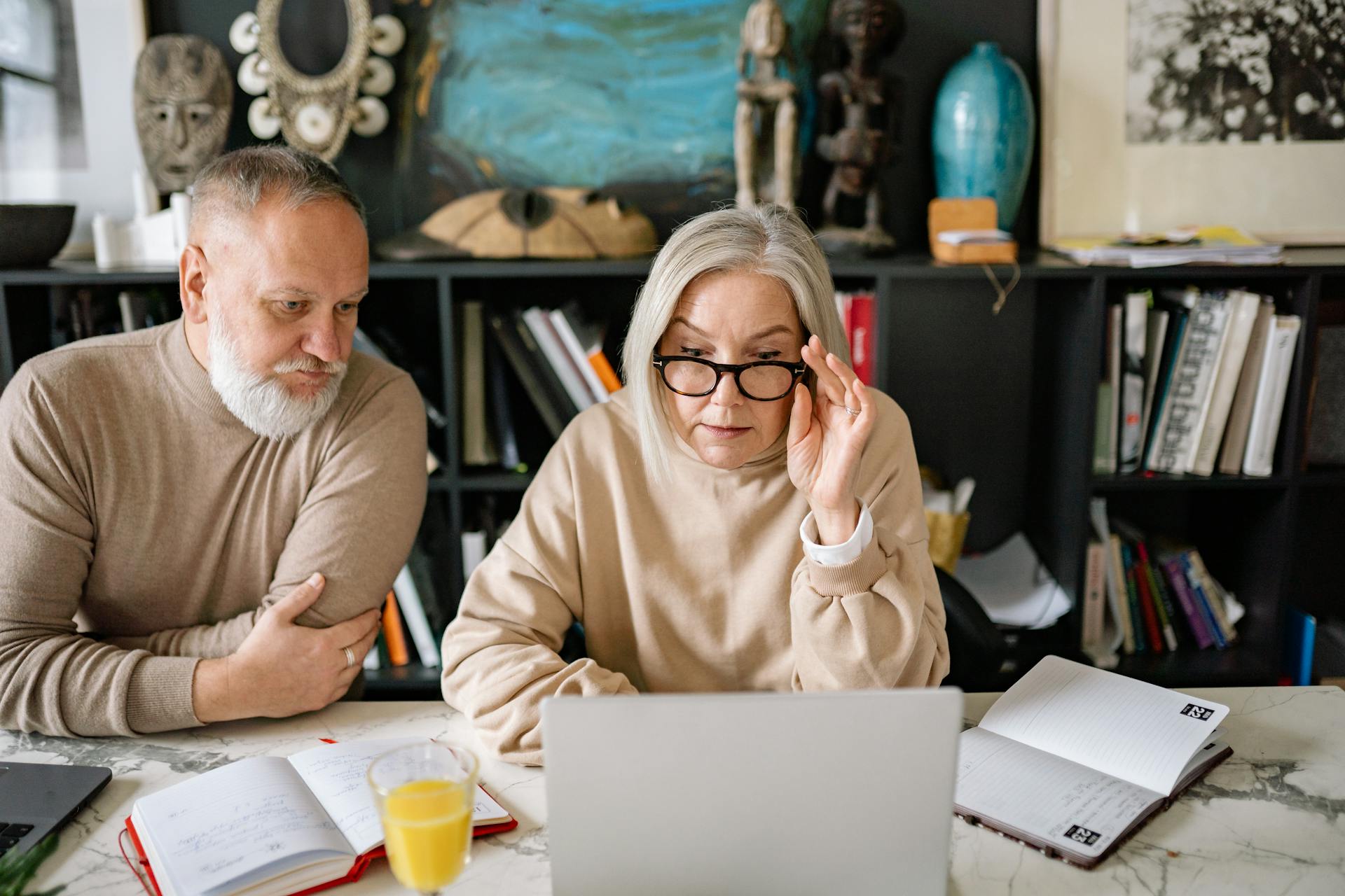 a couple planning for retirement