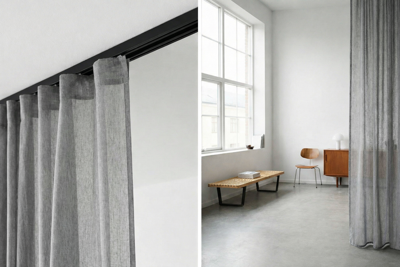 dekoratif ray, korniş, rustik borusu, tül perde, fon perde