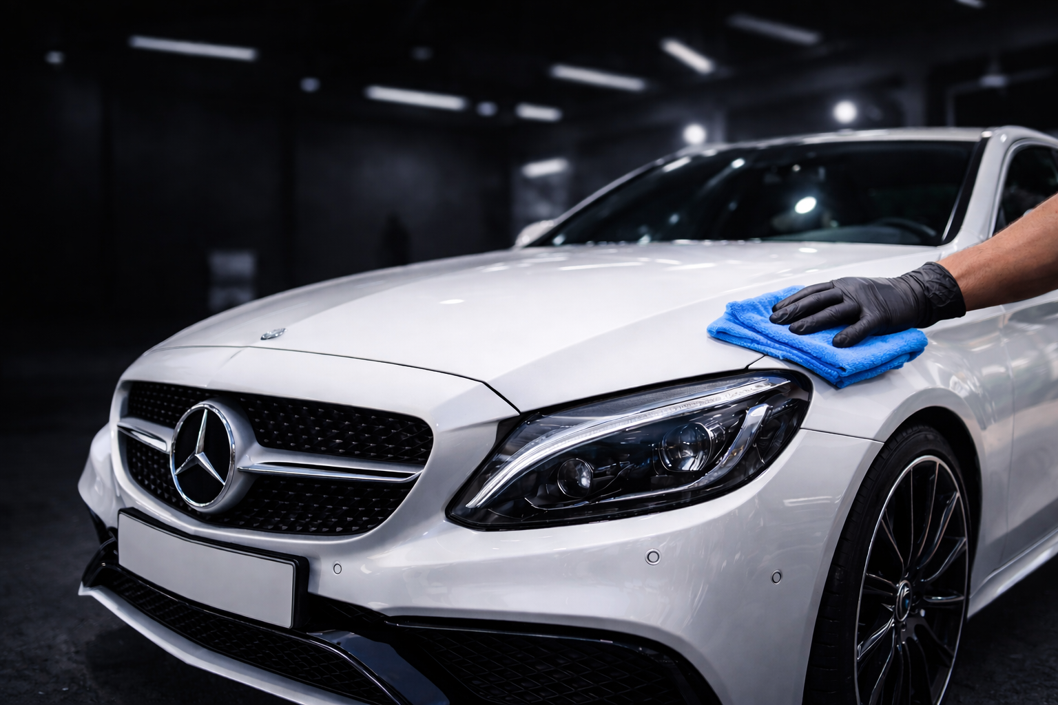 Nettoyage premium automobile intérieur et extérieur avec lavage soigné de la carrosserie.