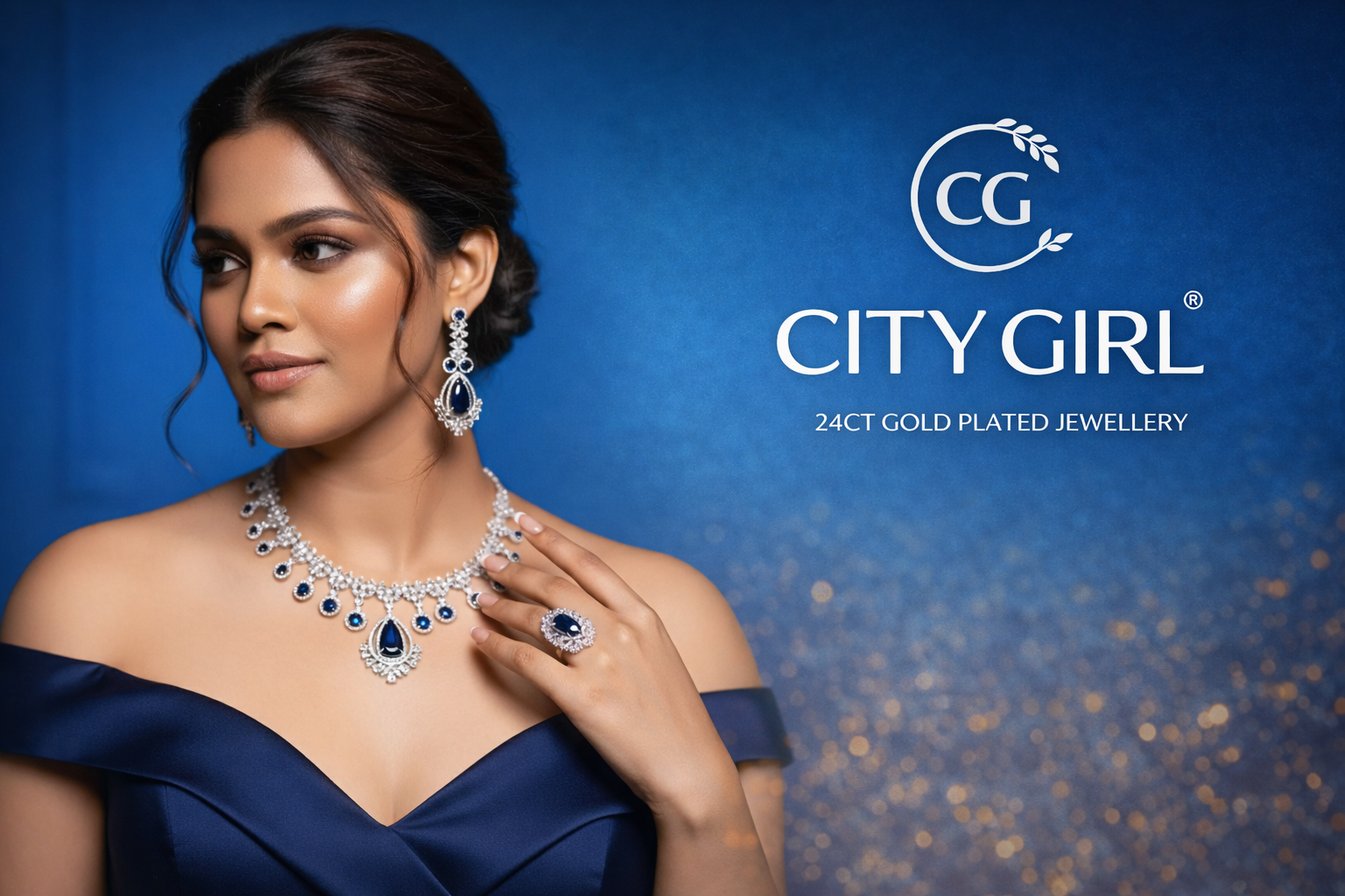 City Girl Jewellery - City Gold Jewellery -18Carat Gold Plated Bridal Wear Party Wear Daily Wear