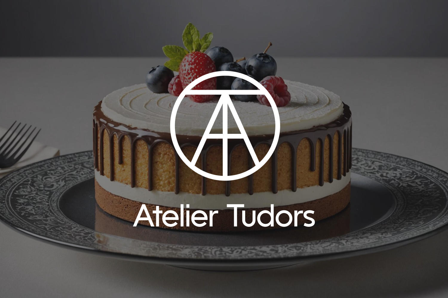 Atelier Tudors logotype marque pâtisserie / gâteaux