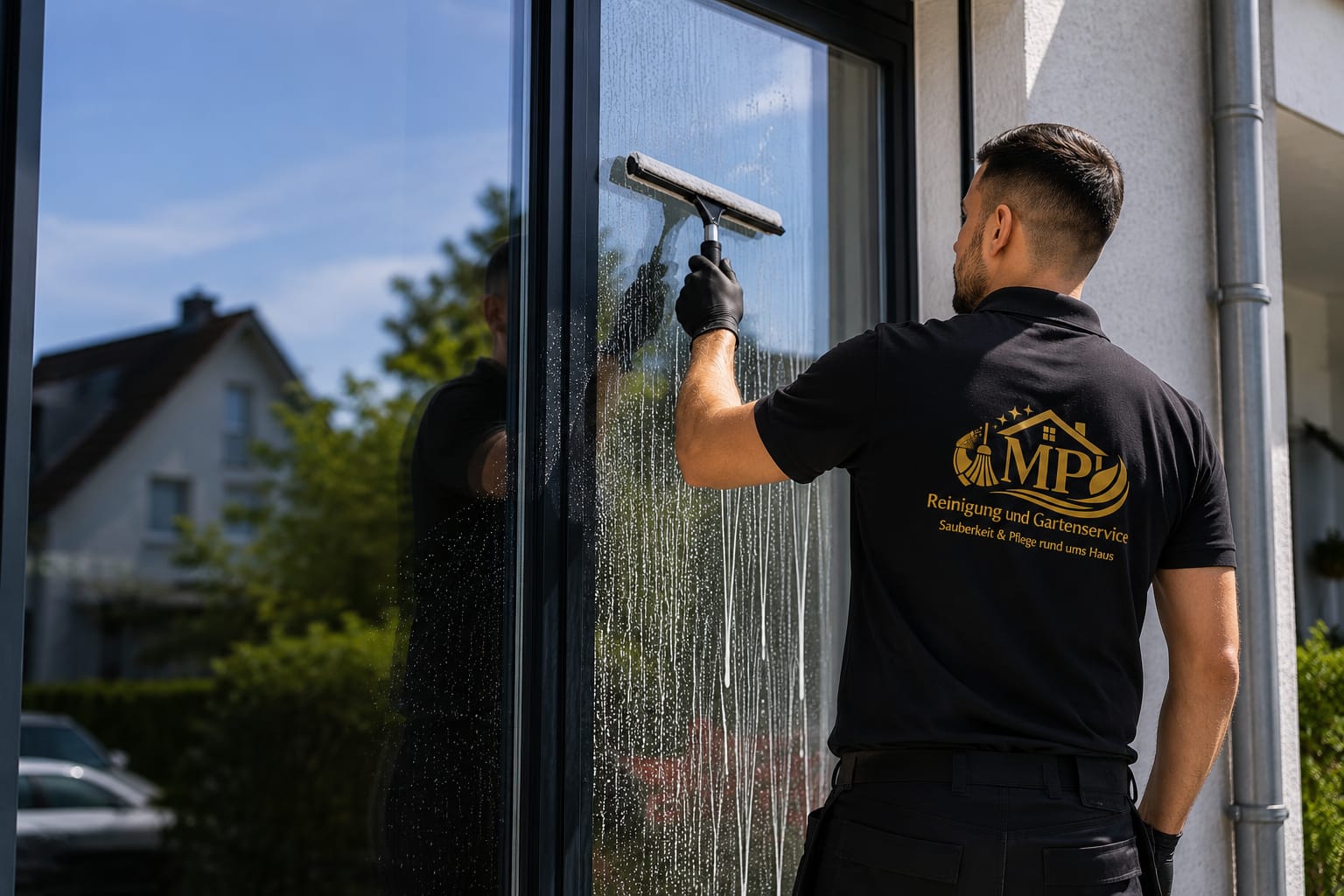 Professionelle Gebäudereinigung in Singen mit Fensterreinigung durch MP Reinigung und Gartenservice