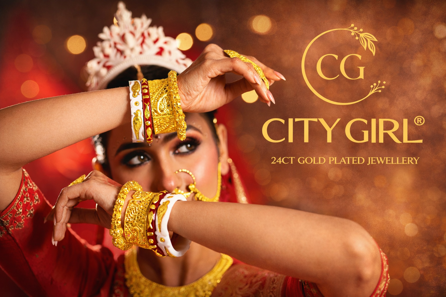 City Girl Jewellery -citygirlbangles-18 Carat Gold Plated-Bridal Wear-Party Wear-Daily Wear