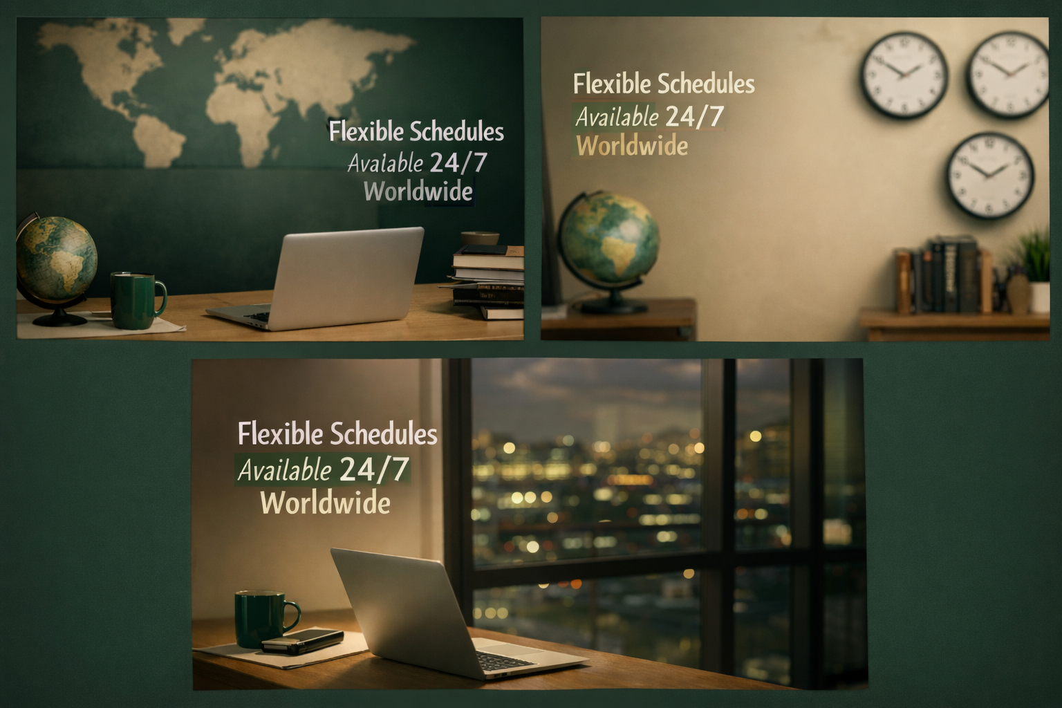 Flexible 24/7 online classes with global availability