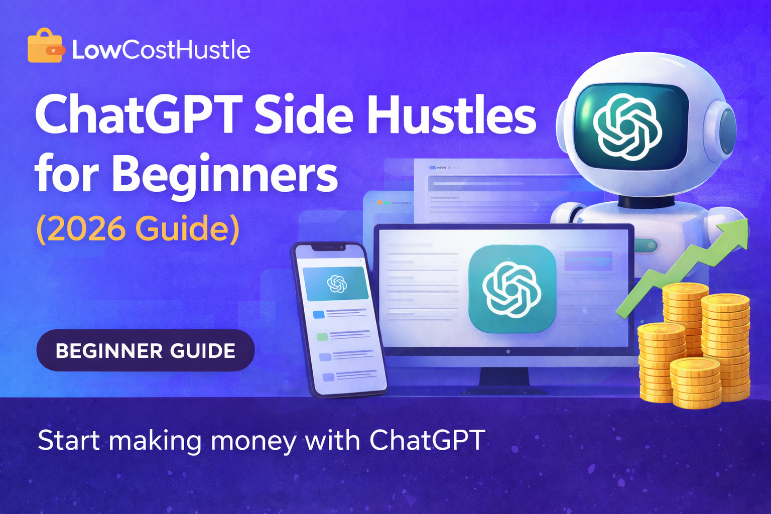 ChatGPT Side Hustles for Beginners (2026 Guide)_lowcosthustle.com