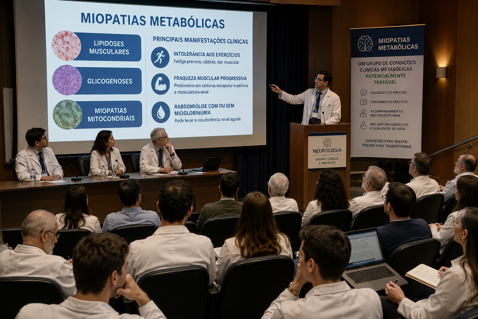Miopatias metabólicas; Glicogenoses musculares; Lipidoses musculares, VLCAD, LCHAD, MTP, NLSD-M