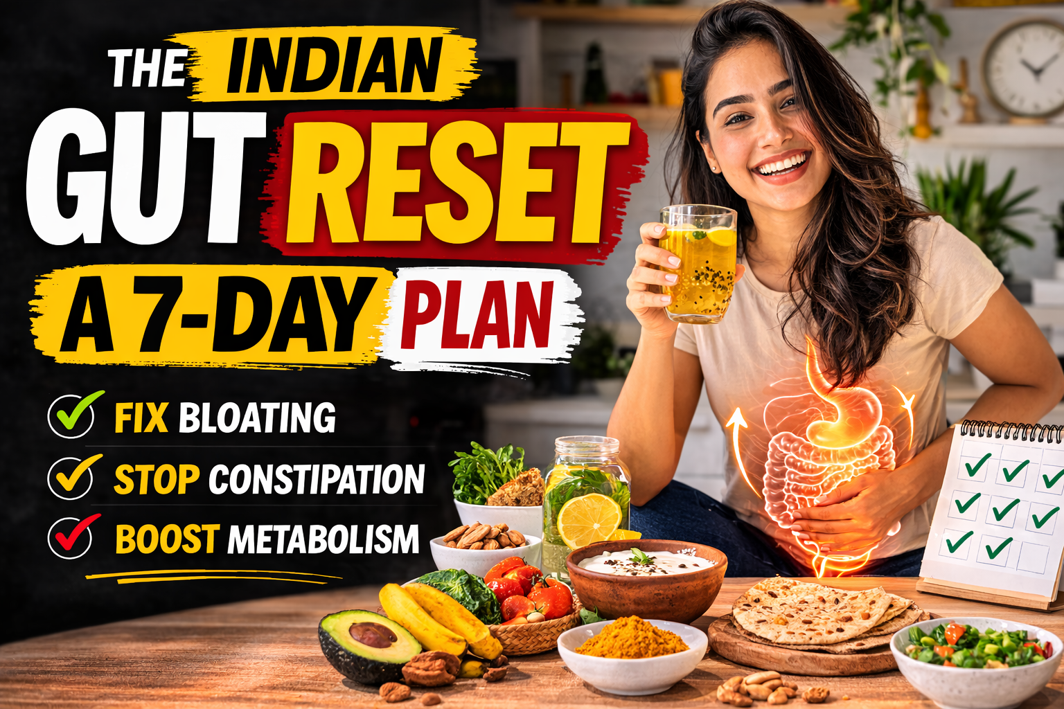 Indian gut reset plan bloating constipation