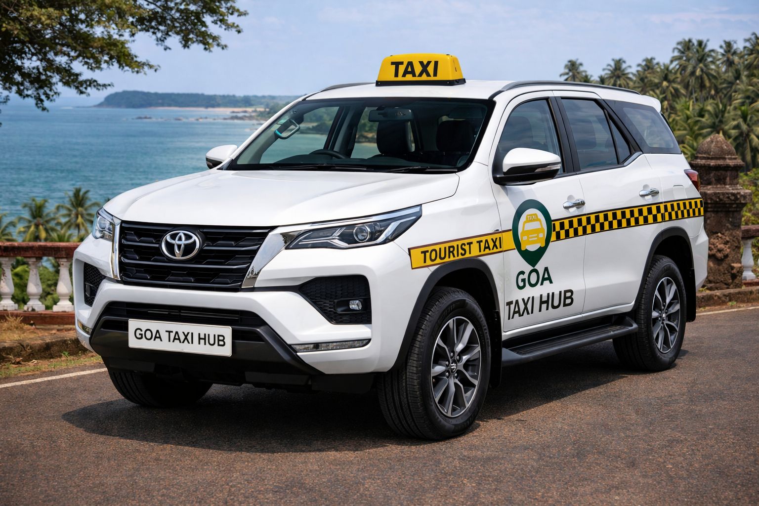 a taxi cab cab cab, with a taxi cab cab, parked on the side