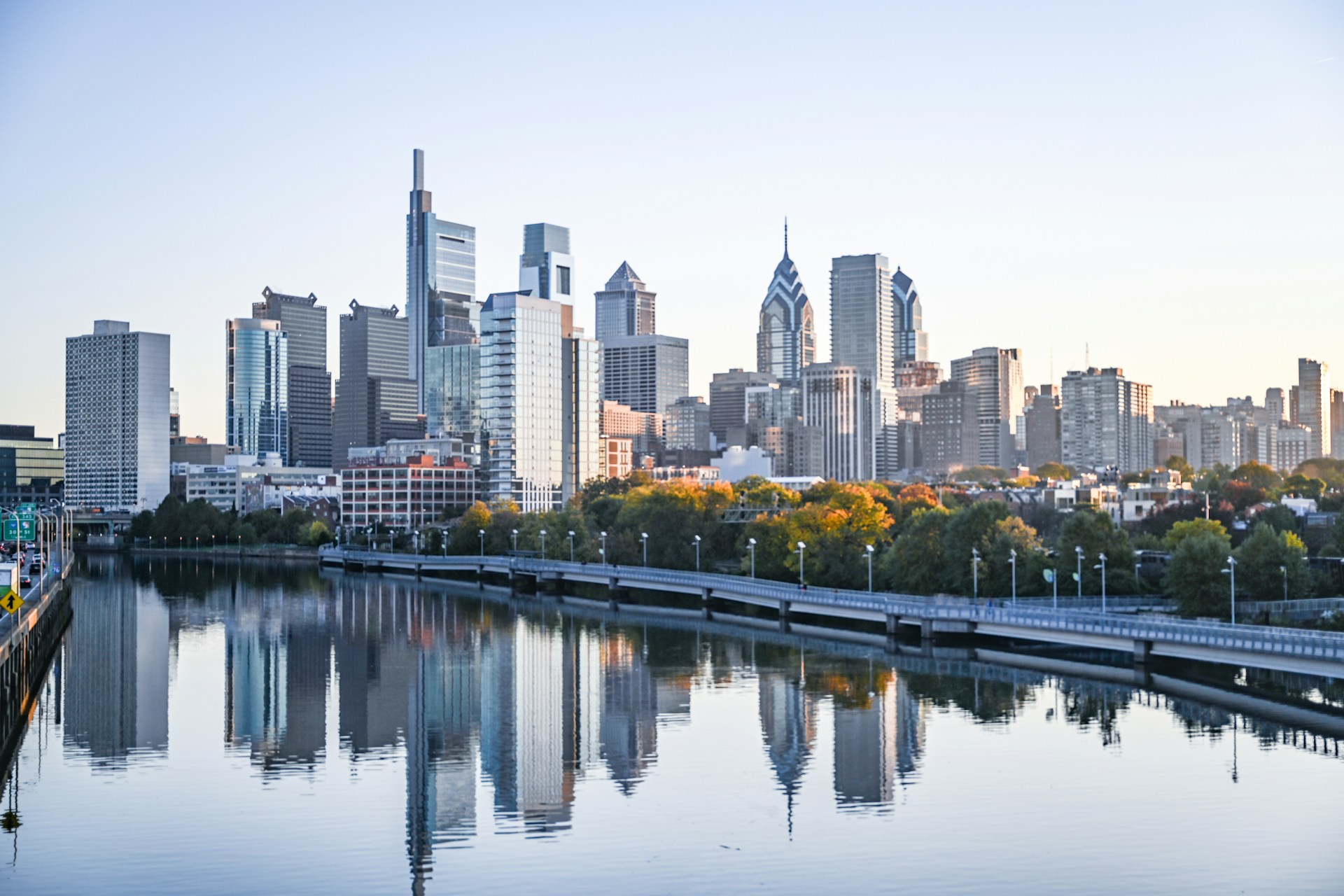 Philadelphia skyline from the Schuylkill River