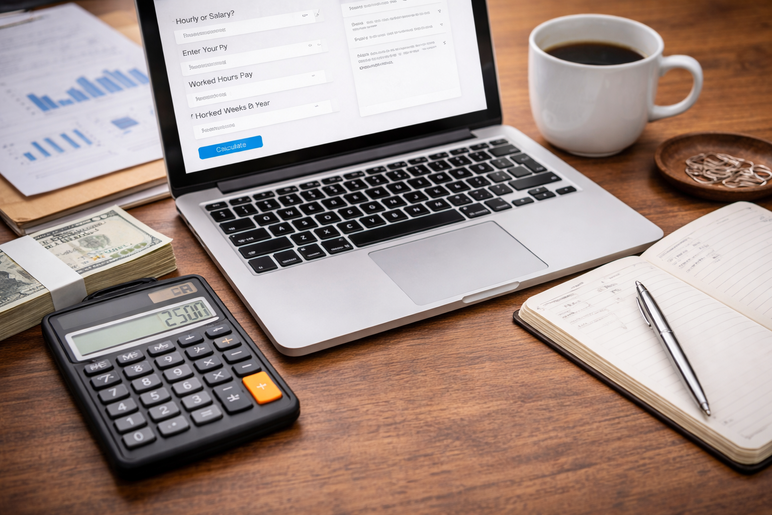 Salary  Hourly Pay Calculator_cleareveryday.com