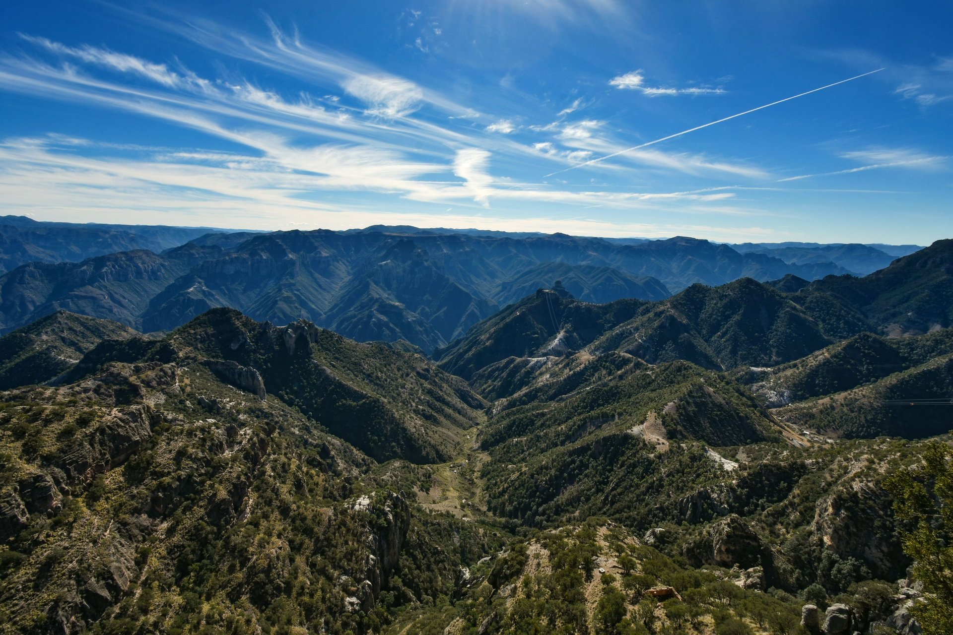Montañas, sierra tarahumara en Creel, Chihuahua